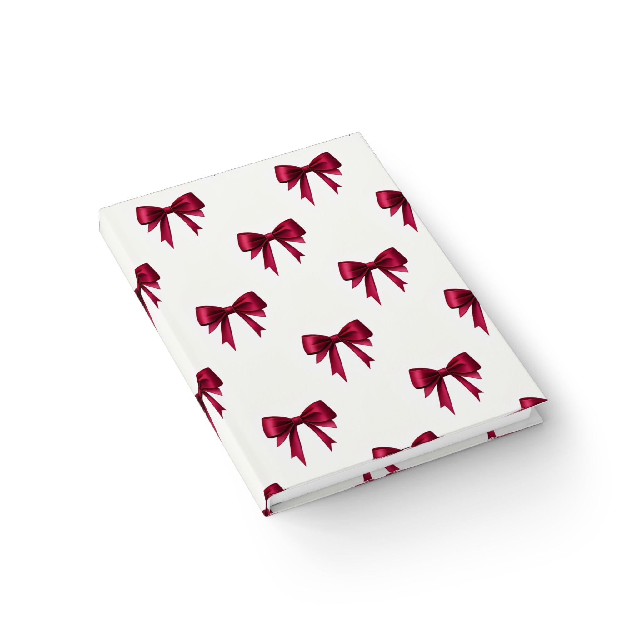 Festive Bow Journal, Holiday Planner, Gift Notebook, Personal Journal, Elegant Memoir, Decorative Writing Book
