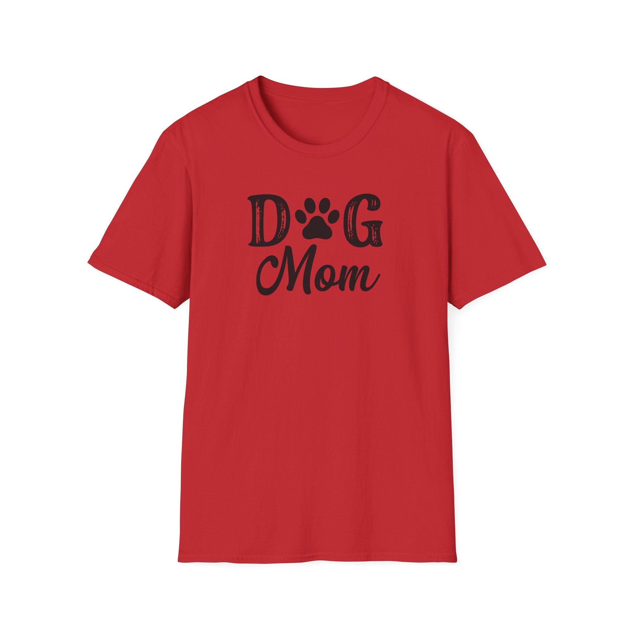 Dog Mom Unisex Softstyle T-Shirt - Comfy Pet Lover Tee