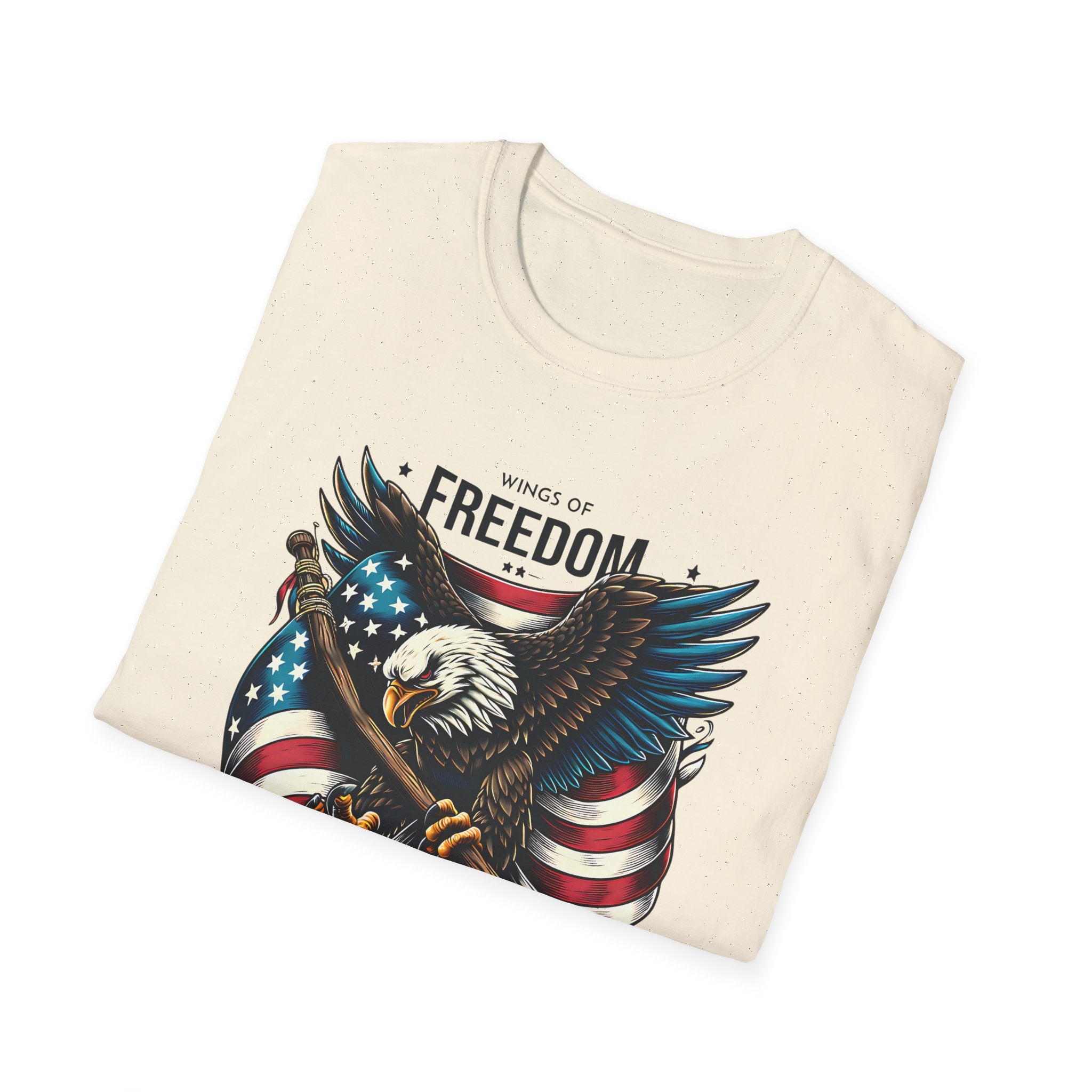 Freedom Eagle T-Shirt — American Flag USA Patriotic Tee (America)