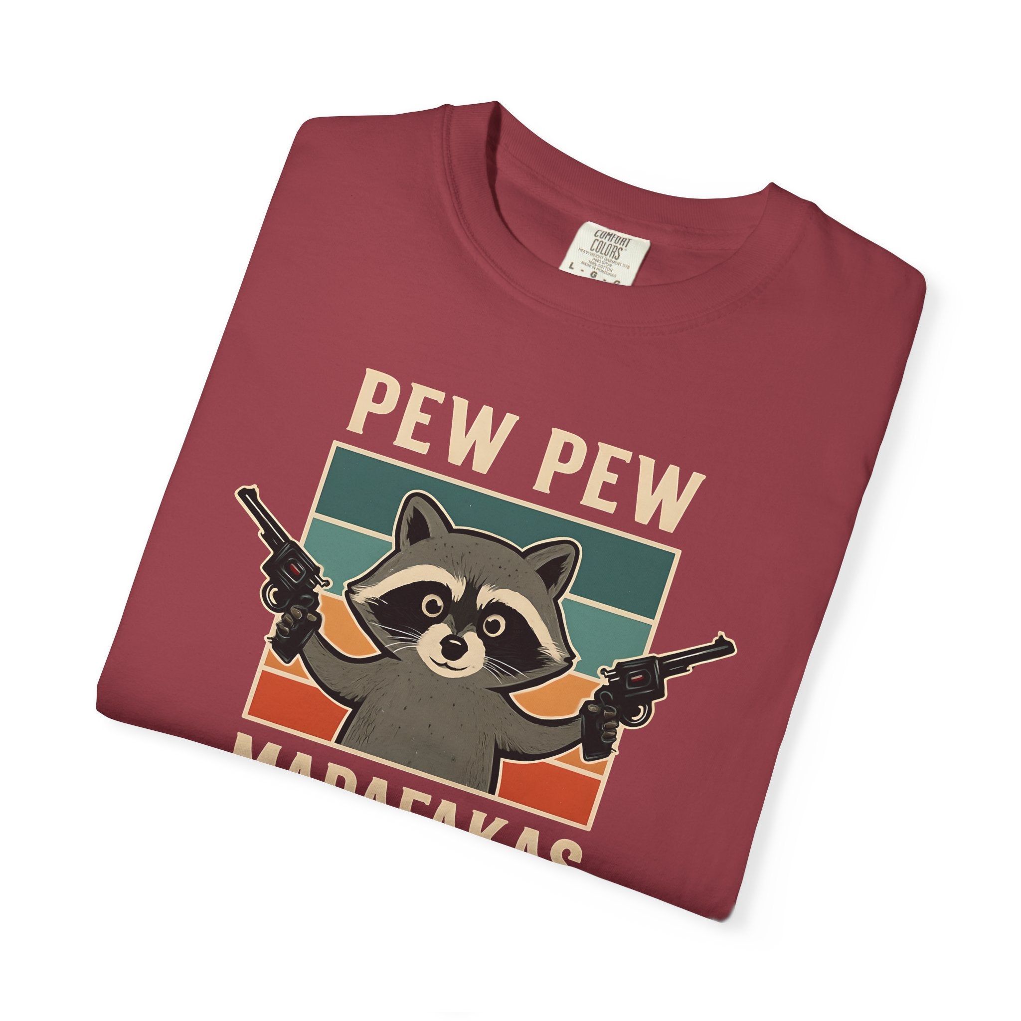 Pew Pew MafaFakas T-Shirt - Fun Unisex Garment-Dyed Tee