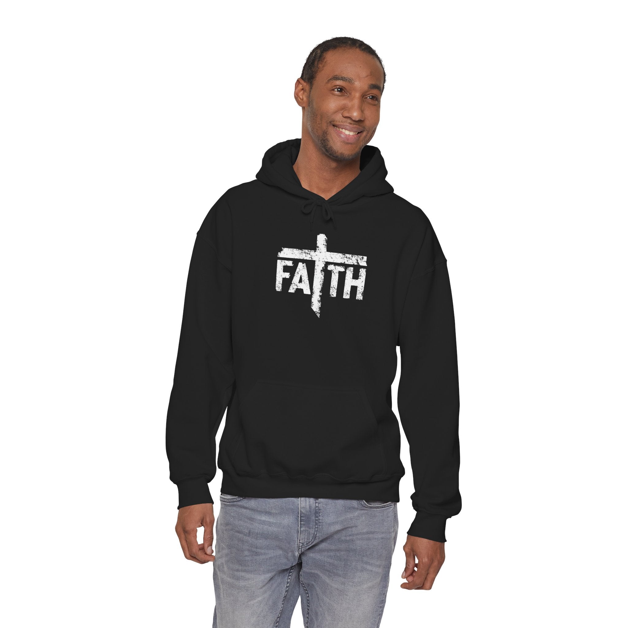 Faith Hoodie, Inspirational Sweatshirt for Men and Women, Cozy Pullover for Church, Gifts for Believers, Religious Apparel