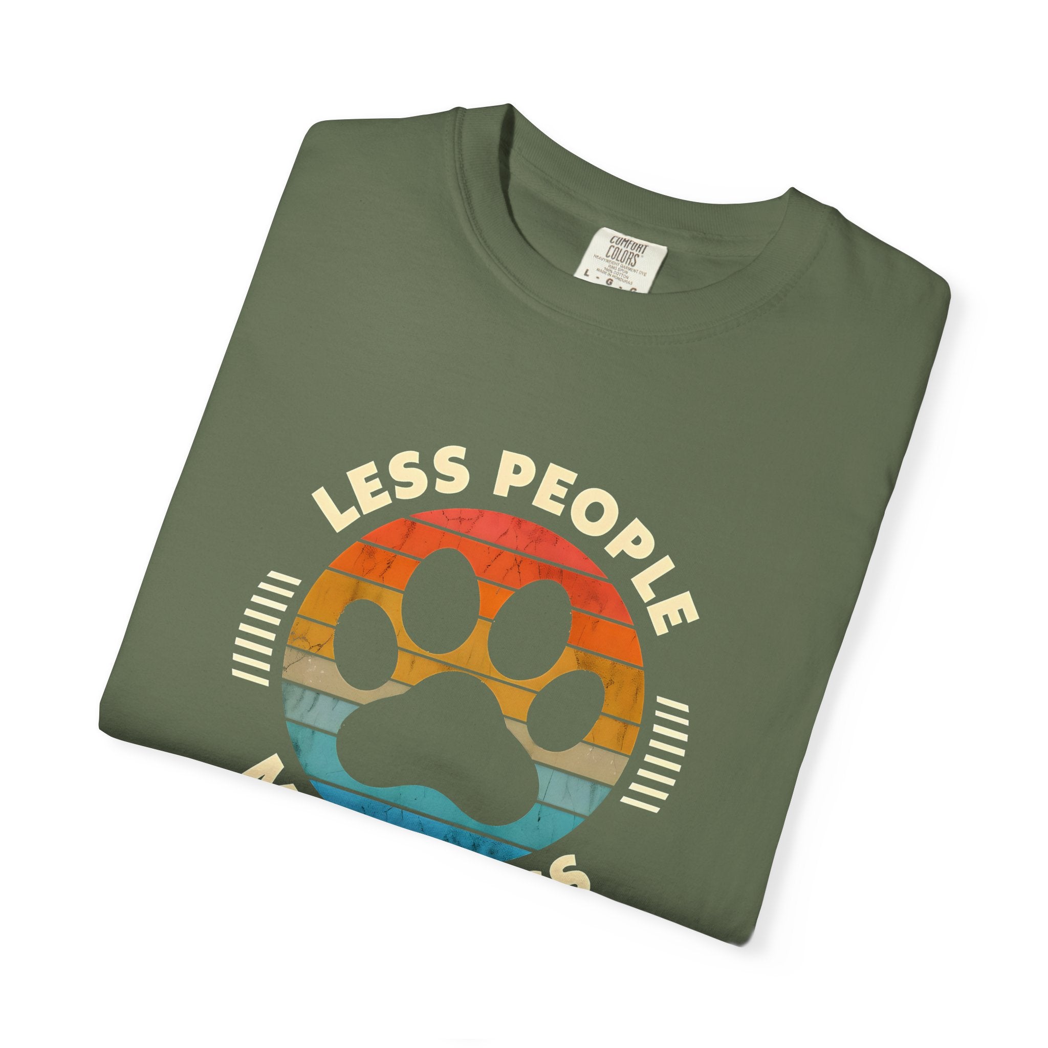 Unisex Dog Lover T-Shirt, Less People More Dogs Graphic Tee, Comfortable Casual Wear, Pet Lover Gift, Animal Rescue Fundraising