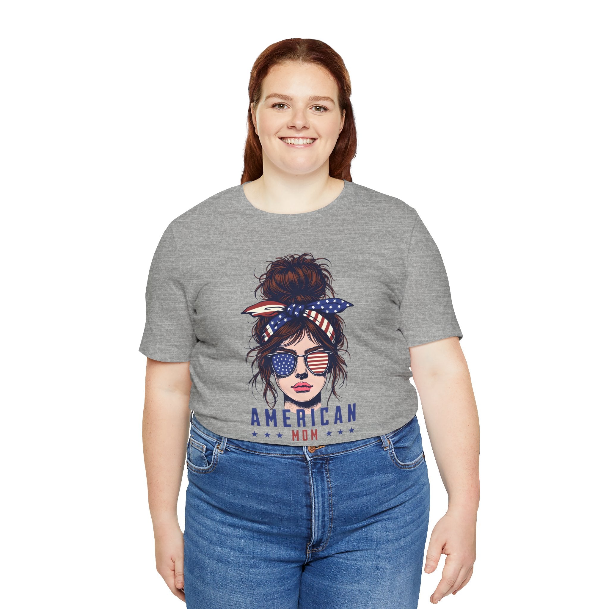 American Mom T-Shirt – Patriotic Mom Graphic Tee