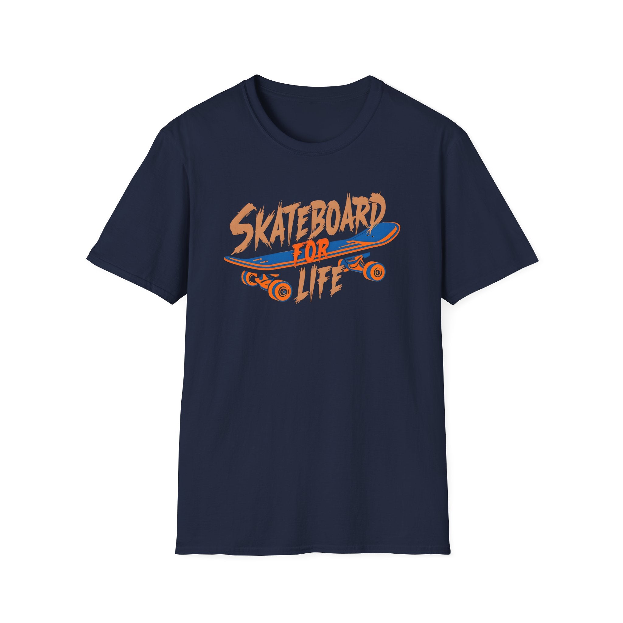 Skateboard for Life Unisex Softstyle T-Shirt - Perfect for Skateboarding Enthusiasts