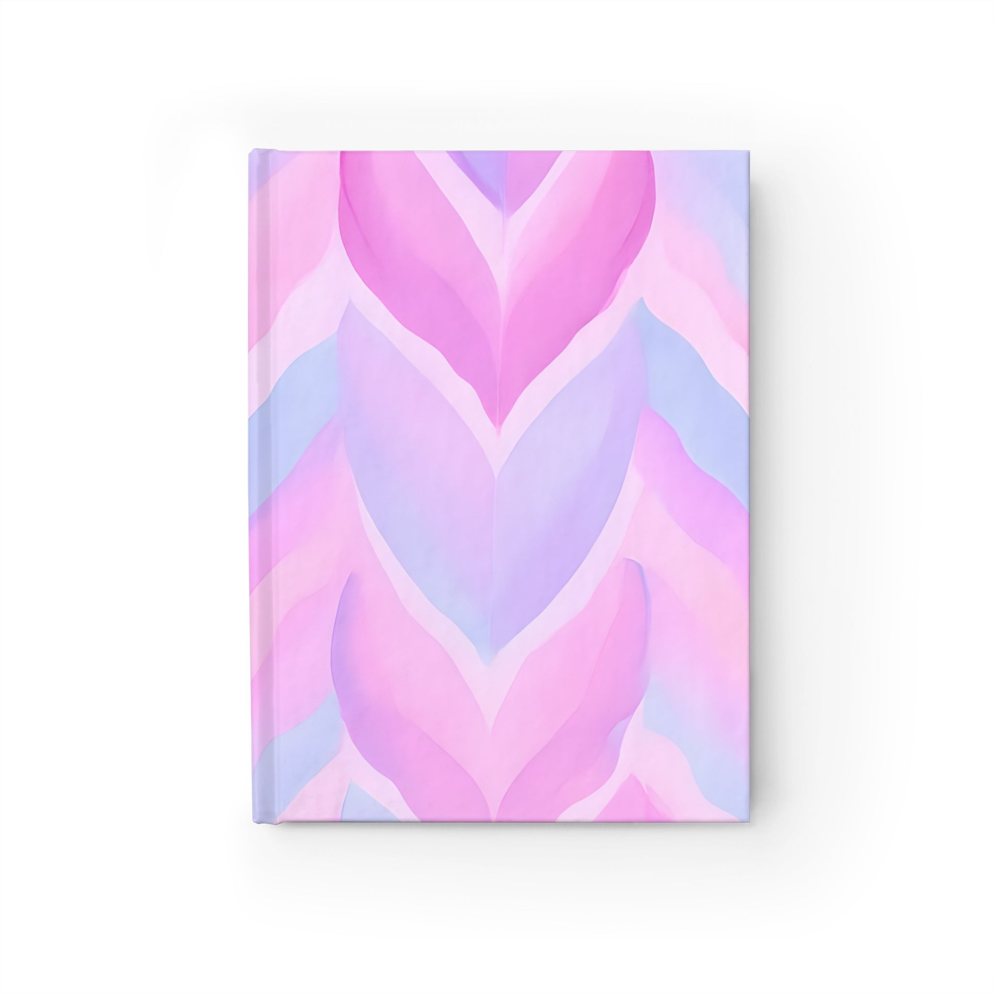 Pastel Heart Pattern Journal, Floral Notebook, Gift for Her, Self-Care Planner, Cute Stationery, Inspirational Diary, Writing Journal