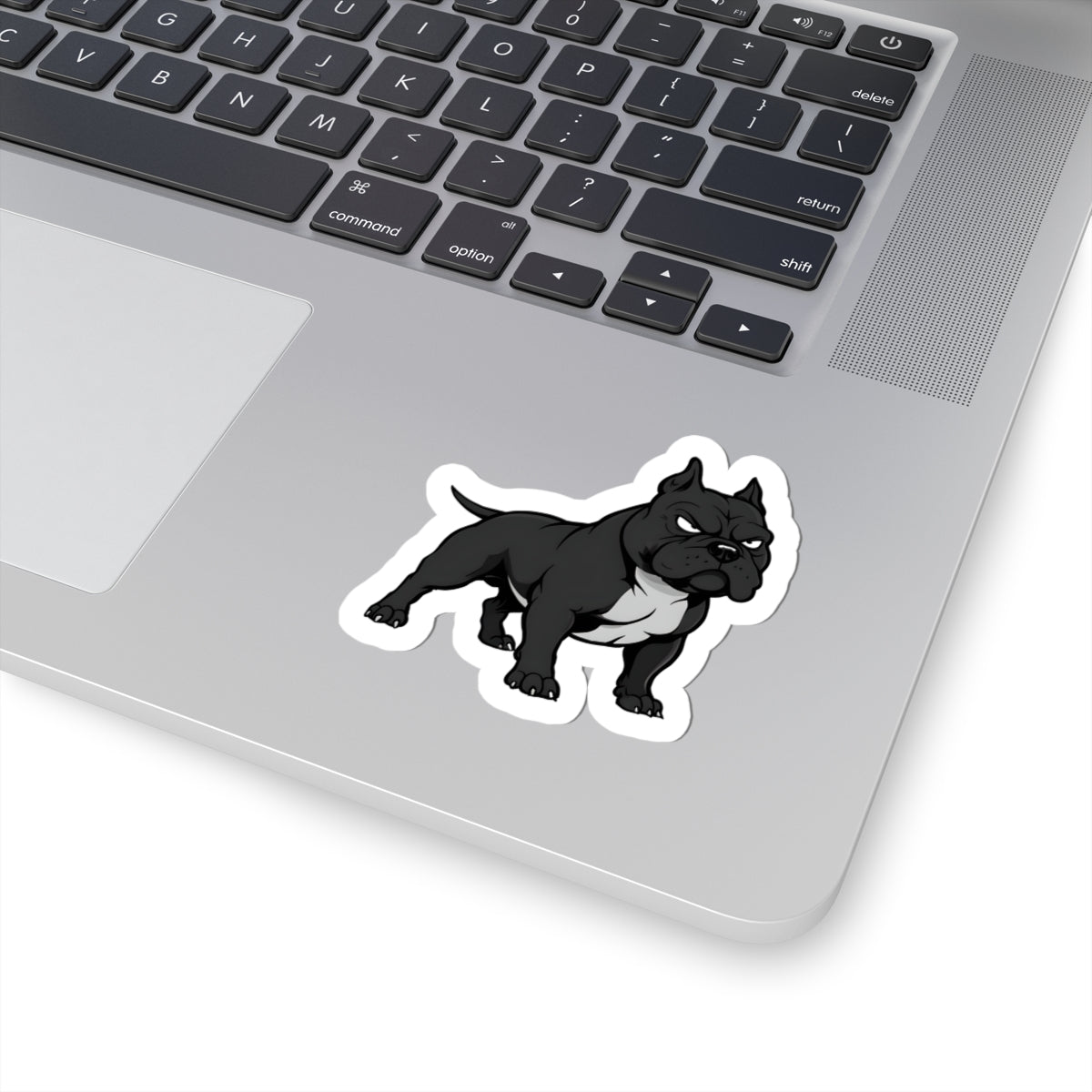 Bold Black Bulldog Kiss-Cut Stickers - Perfect for Pet Lovers & Personalizing Gear
