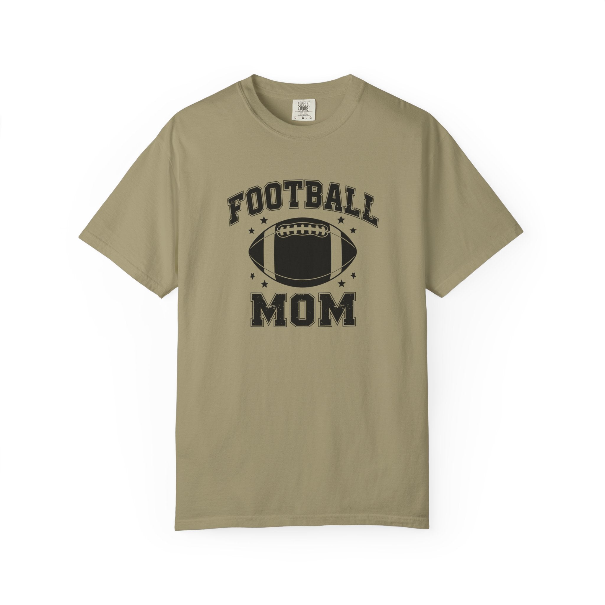 Football Mom T-Shirt, Unisex Garment-Dyed Tee for Game Day, Sports Mom Gift, Team Spirit Shirt, Casual Comfort Wear