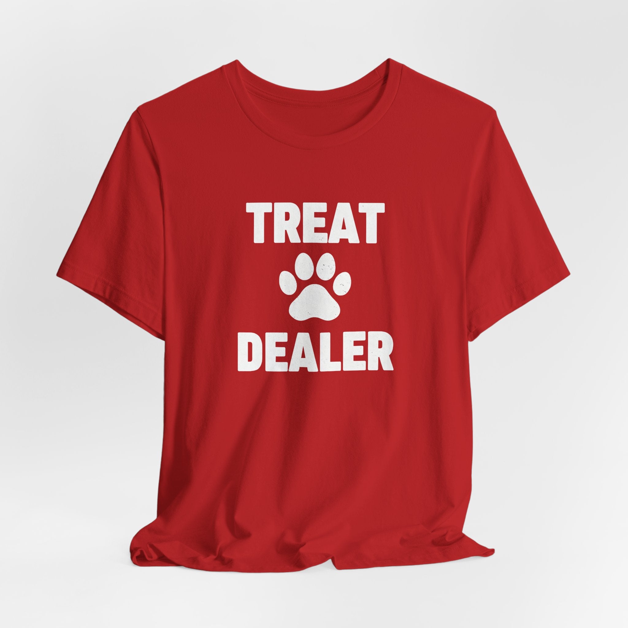 Treat Dealer T-Shirt — Funny Paw Print Tee for Dog Lovers