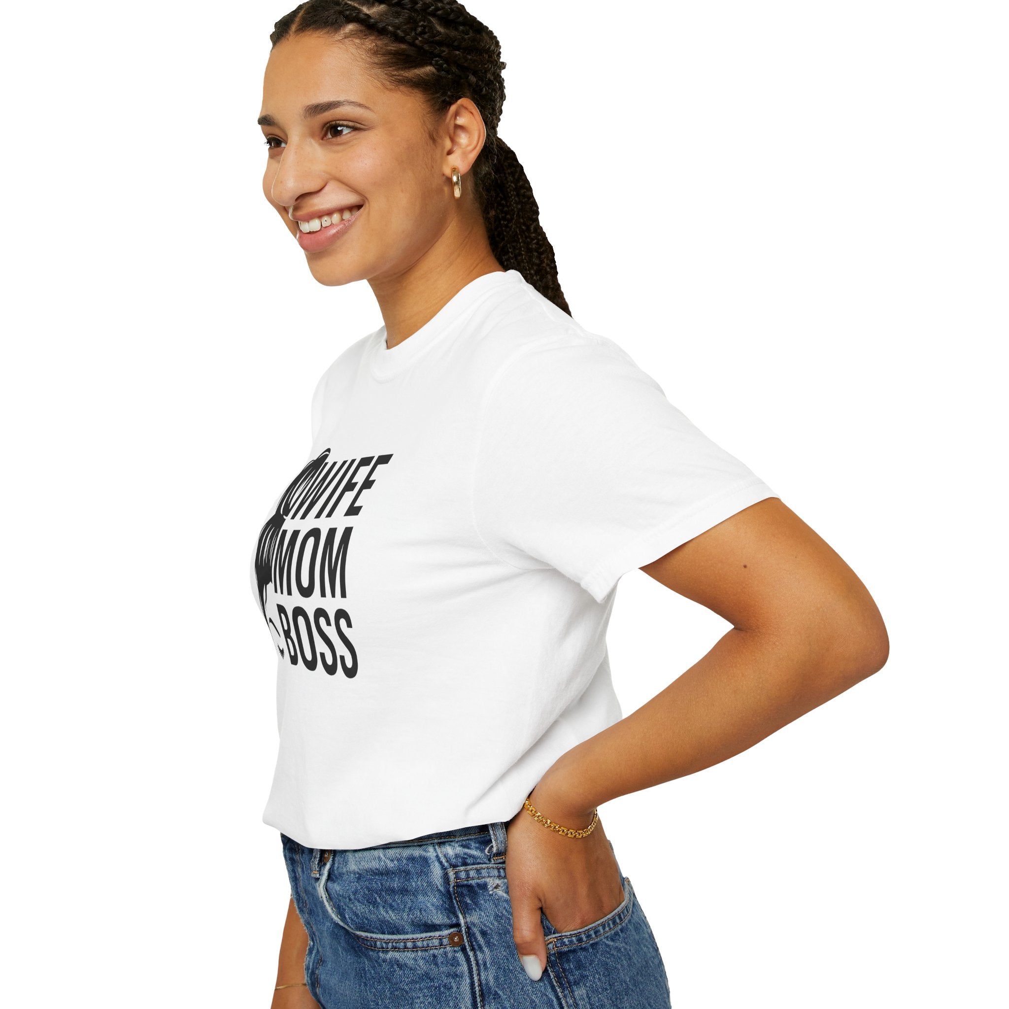 Wife Mom Boss T-Shirt, Unisex Tee for Moms, Gift for New Moms, Casual Outfit, Mother's Day Gift