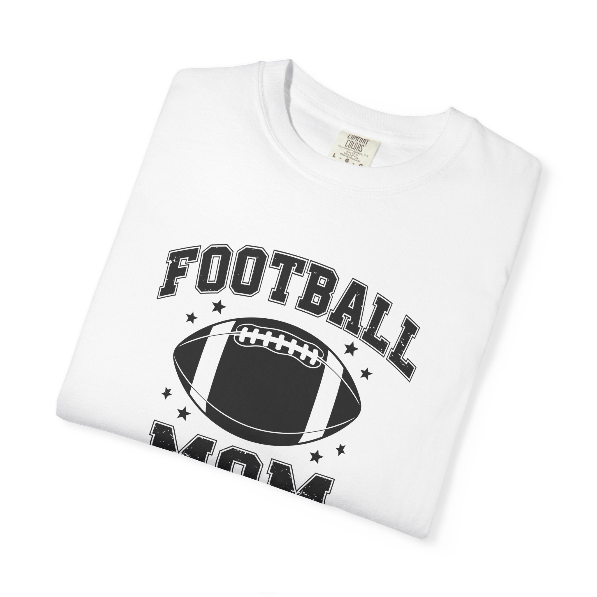 Football Mom T-Shirt, Unisex Garment-Dyed Tee for Game Day, Sports Mom Gift, Team Spirit Shirt, Casual Comfort Wear