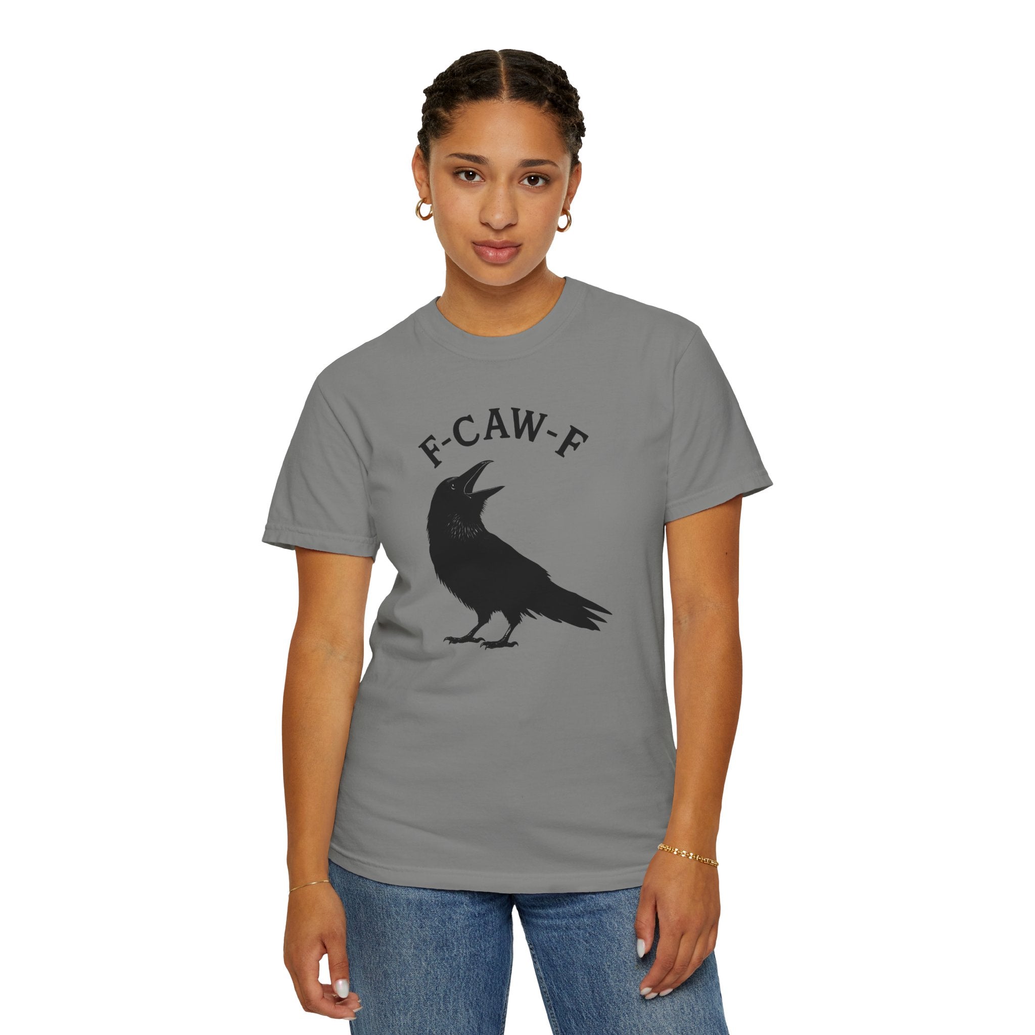 F-Caw-F Unisex Garment-Dyed T-Shirt