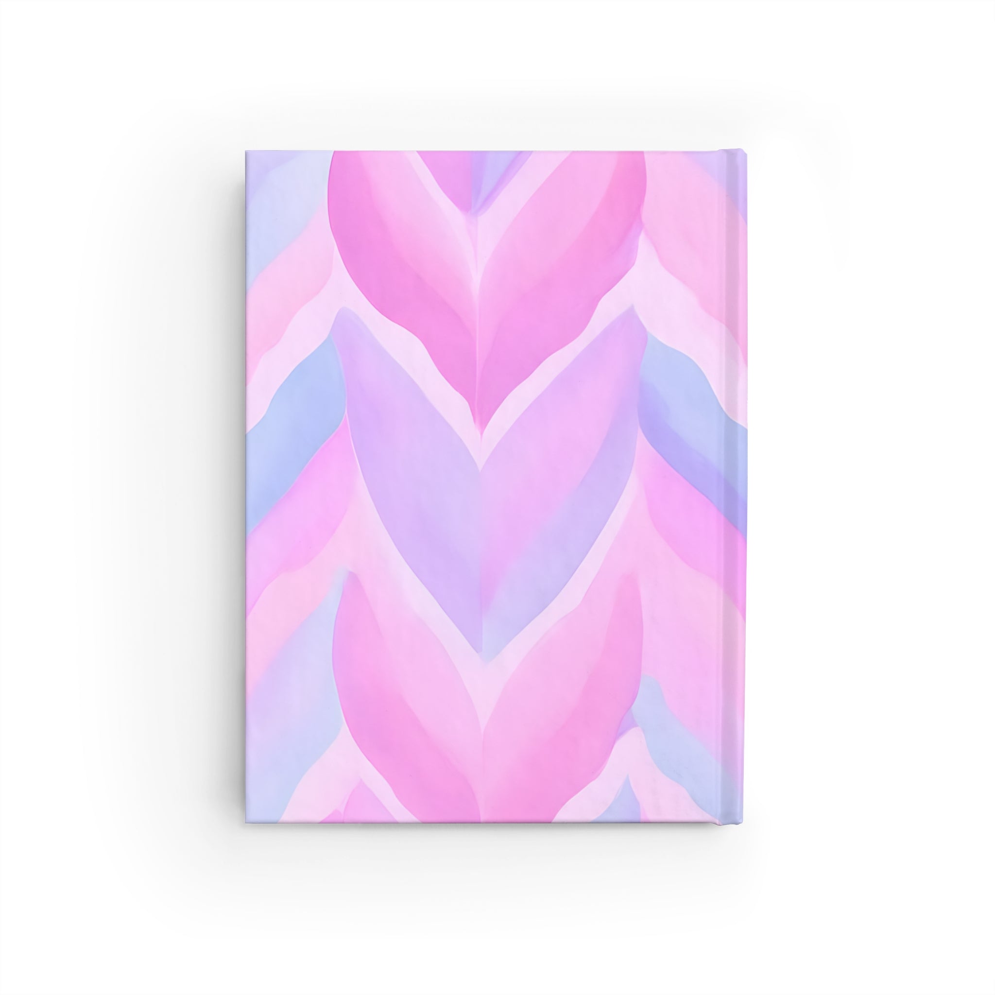 Pastel Heart Pattern Journal, Floral Notebook, Gift for Her, Self-Care Planner, Cute Stationery, Inspirational Diary, Writing Journal