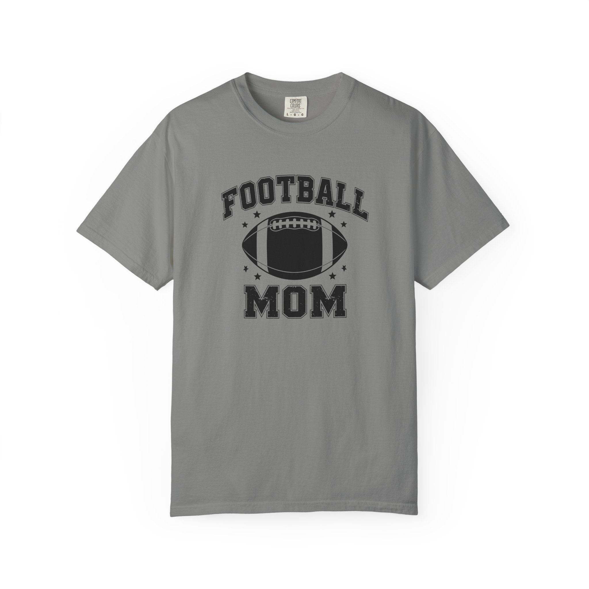 Football Mom T-Shirt, Unisex Garment-Dyed Tee for Game Day, Sports Mom Gift, Team Spirit Shirt, Casual Comfort Wear