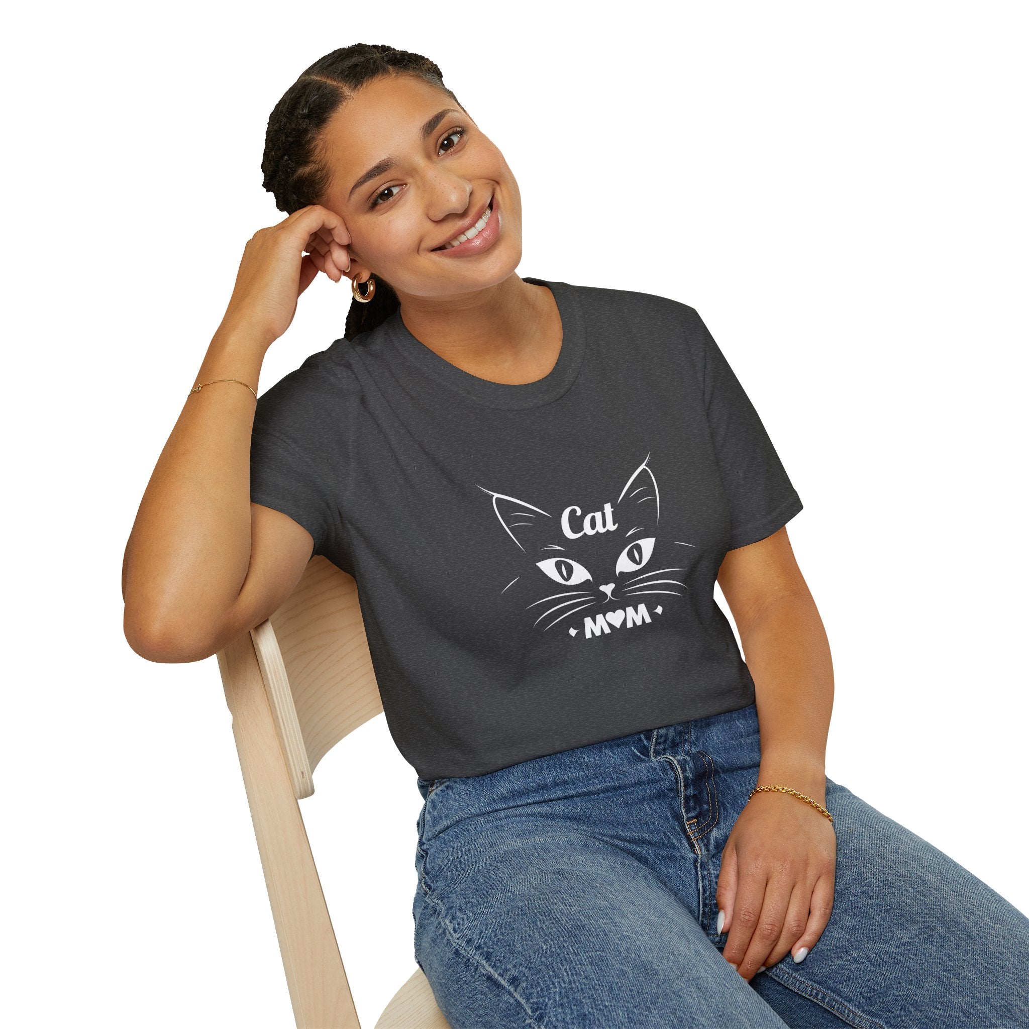 Cat Mom T-Shirt, Cute Cat Lover Tee, Purr-fect Gift for Cat Owners, Animal Lover Apparel, Pet Mom Shirt
