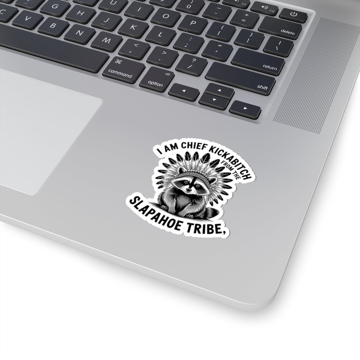Kiss-Cut Stickers with Raccoon Chief Design, Fun Decals for Laptop, Water Bottle, Journal, Great for Gifts, Stickers for Nature Lovers