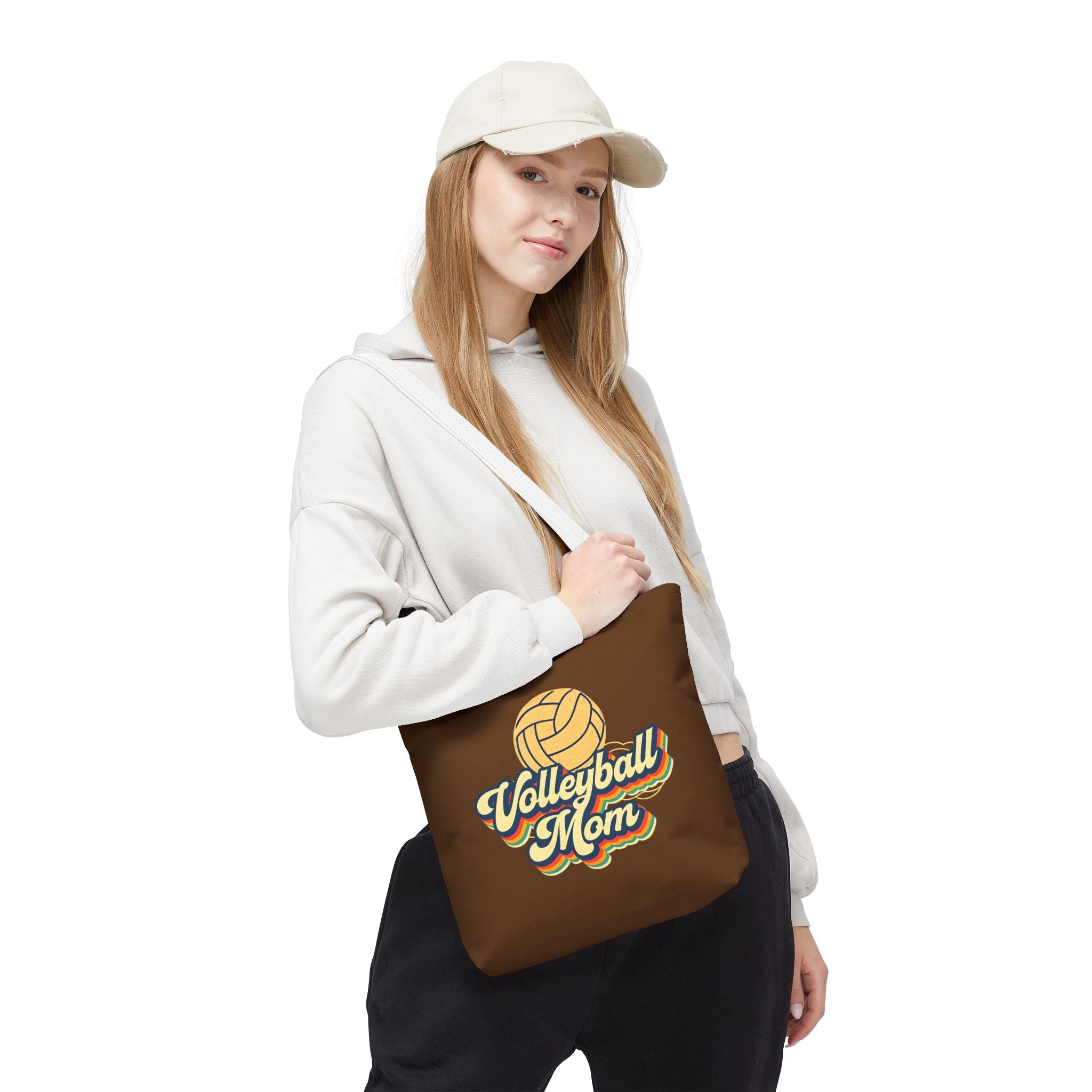Volleyball Mom Tote Bag - Sports Mom Gift for Volleyball Matches and Games