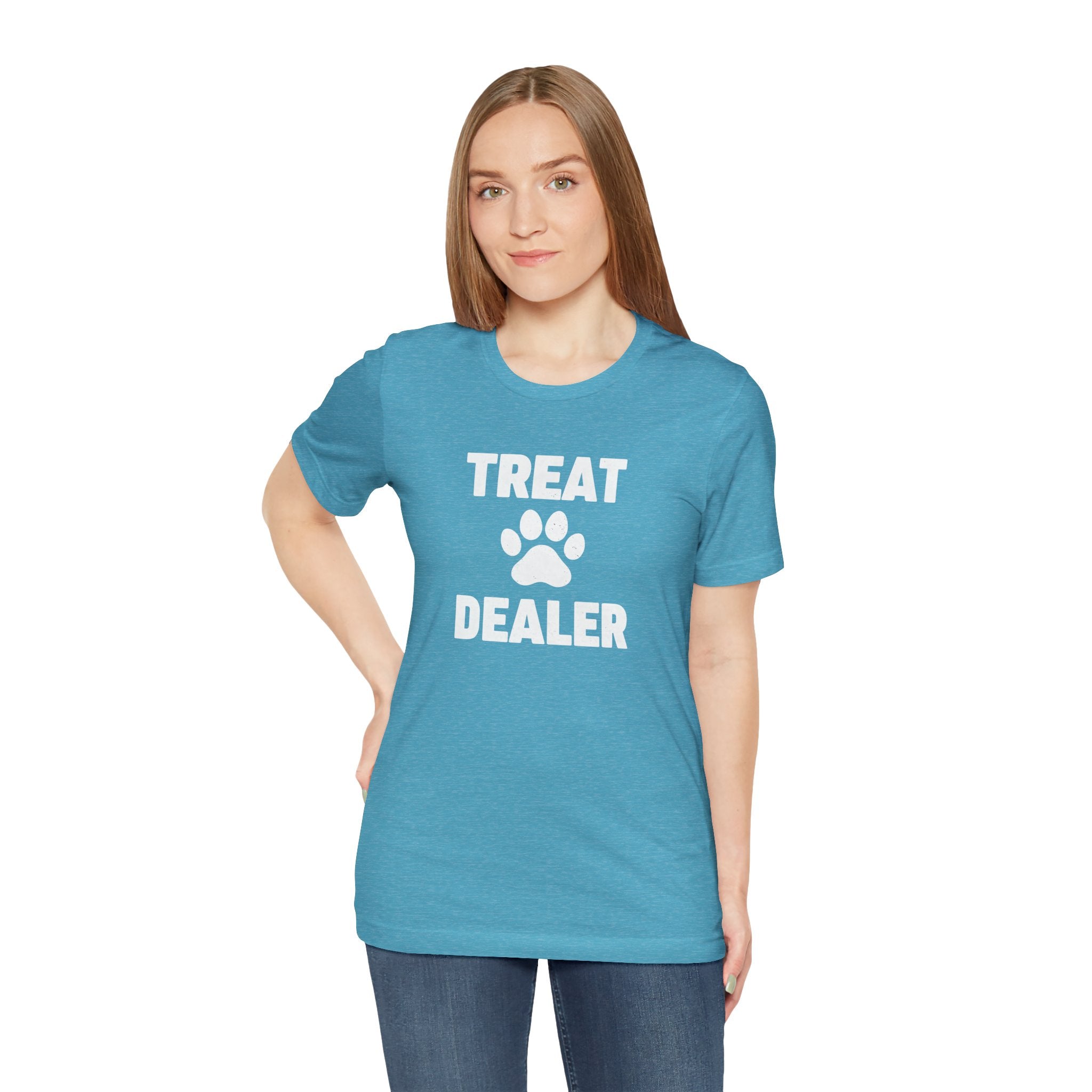 Treat Dealer T-Shirt — Funny Paw Print Tee for Dog Lovers