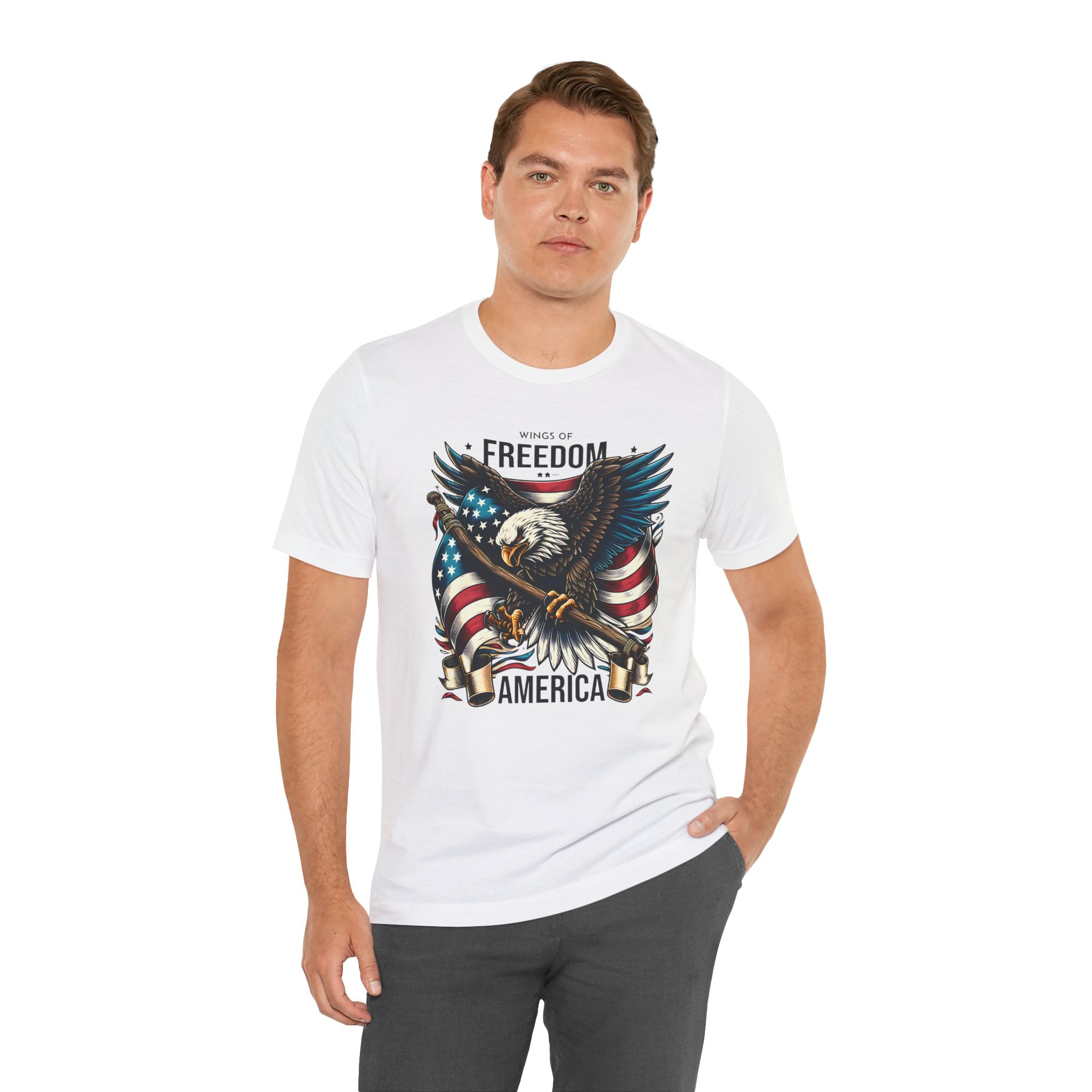 Patriotic Eagle T-Shirt – Freedom America Graphic Tee