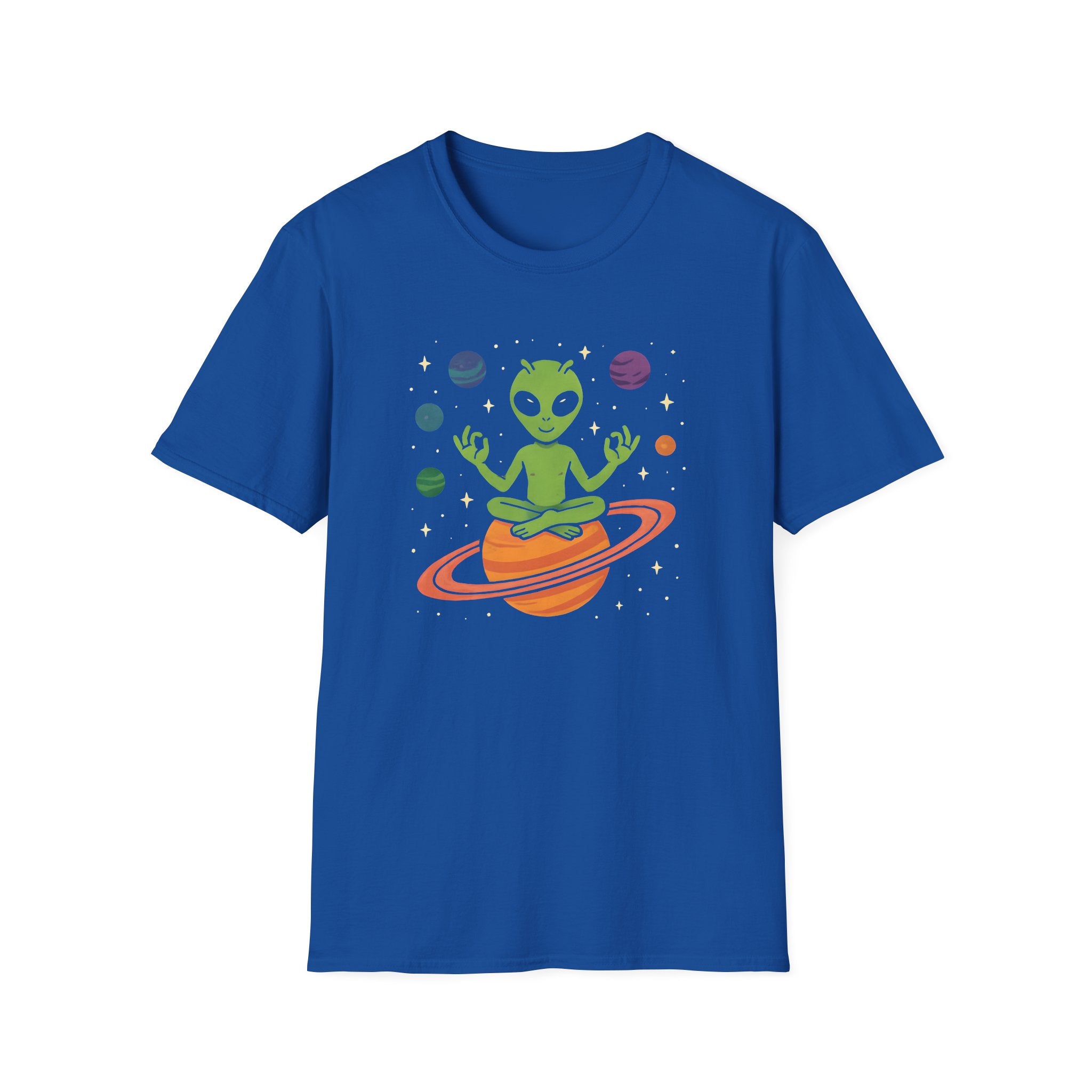 Galactic Alien Meditation T-Shirt - Unisex Softstyle Tee, Space Lover Gift, Fun Graphic Shirt, Cosmic Themed Apparel, Extraterrestrial [...]