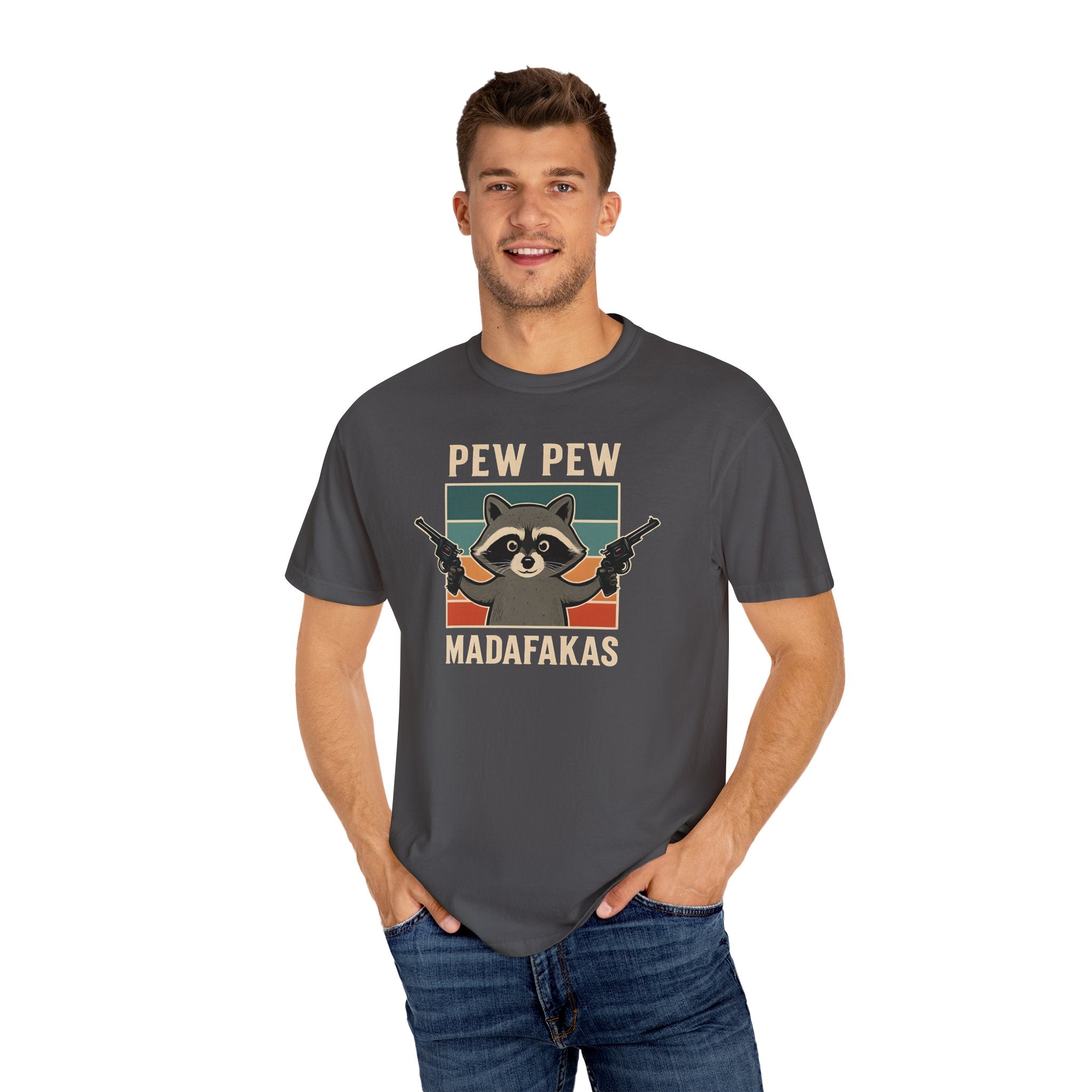 Pew Pew MafaFakas T-Shirt - Fun Unisex Garment-Dyed Tee