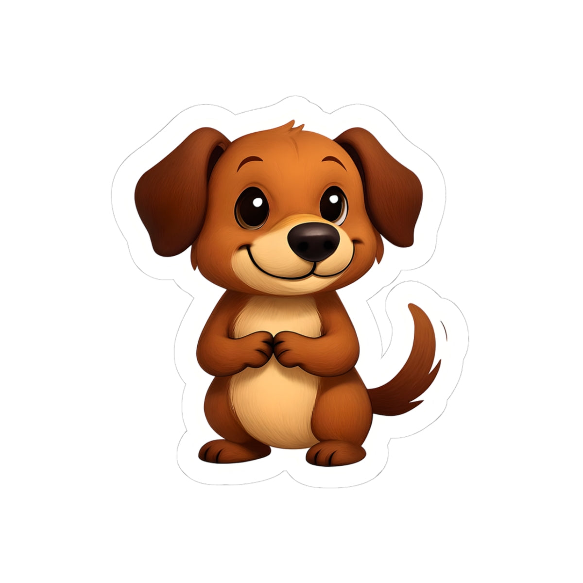 Cute Dog Kiss-Cut Stickers - Perfect for Pet Lovers & Gift Giving