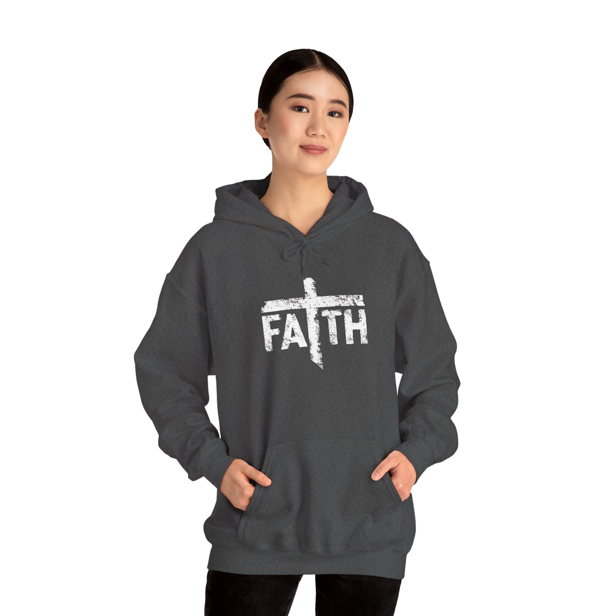 Faith Hoodie, Inspirational Sweatshirt for Men and Women, Cozy Pullover for Church, Gifts for Believers, Religious Apparel