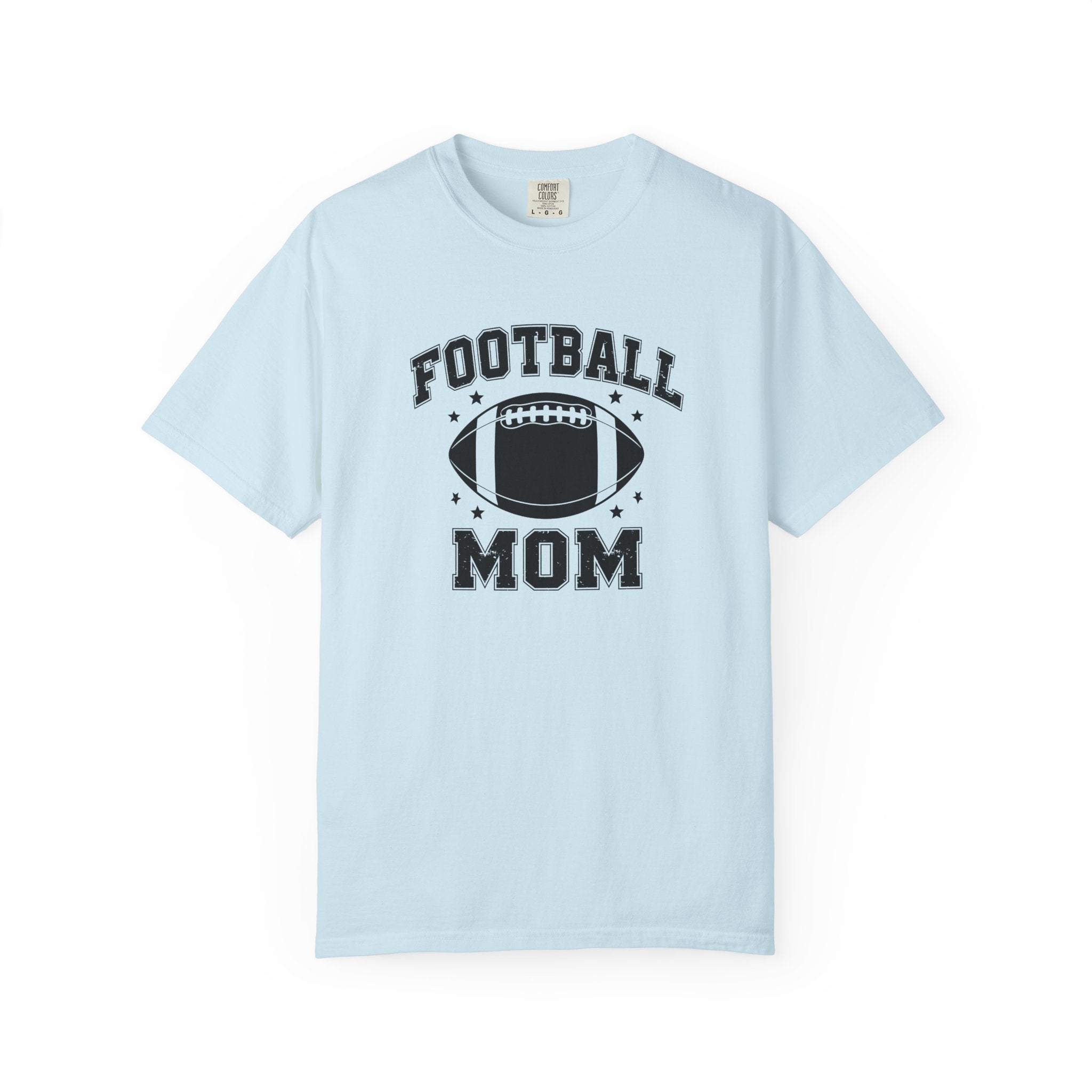 Football Mom T-Shirt, Unisex Garment-Dyed Tee for Game Day, Sports Mom Gift, Team Spirit Shirt, Casual Comfort Wear