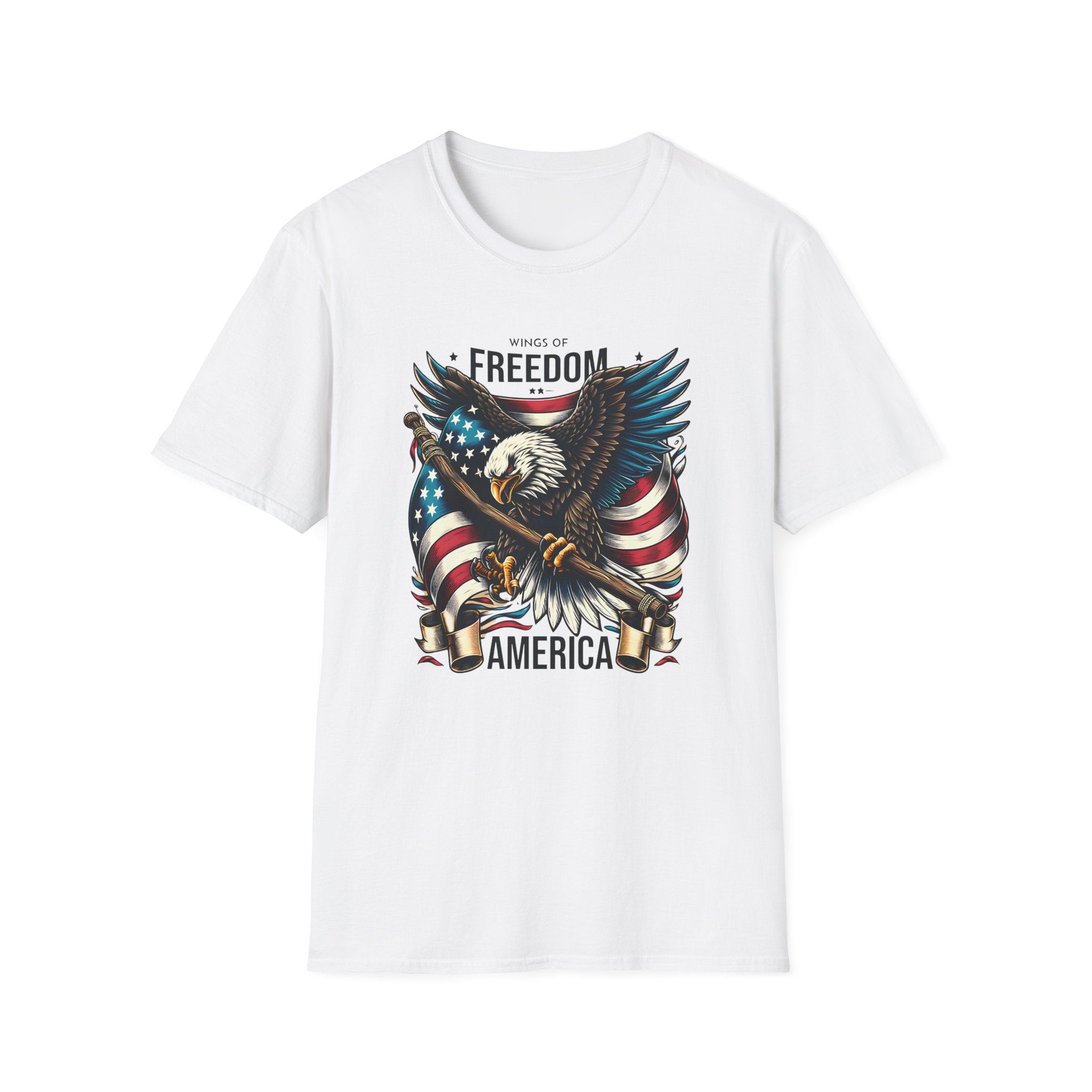 Freedom Eagle T-Shirt — American Flag USA Patriotic Tee (America)
