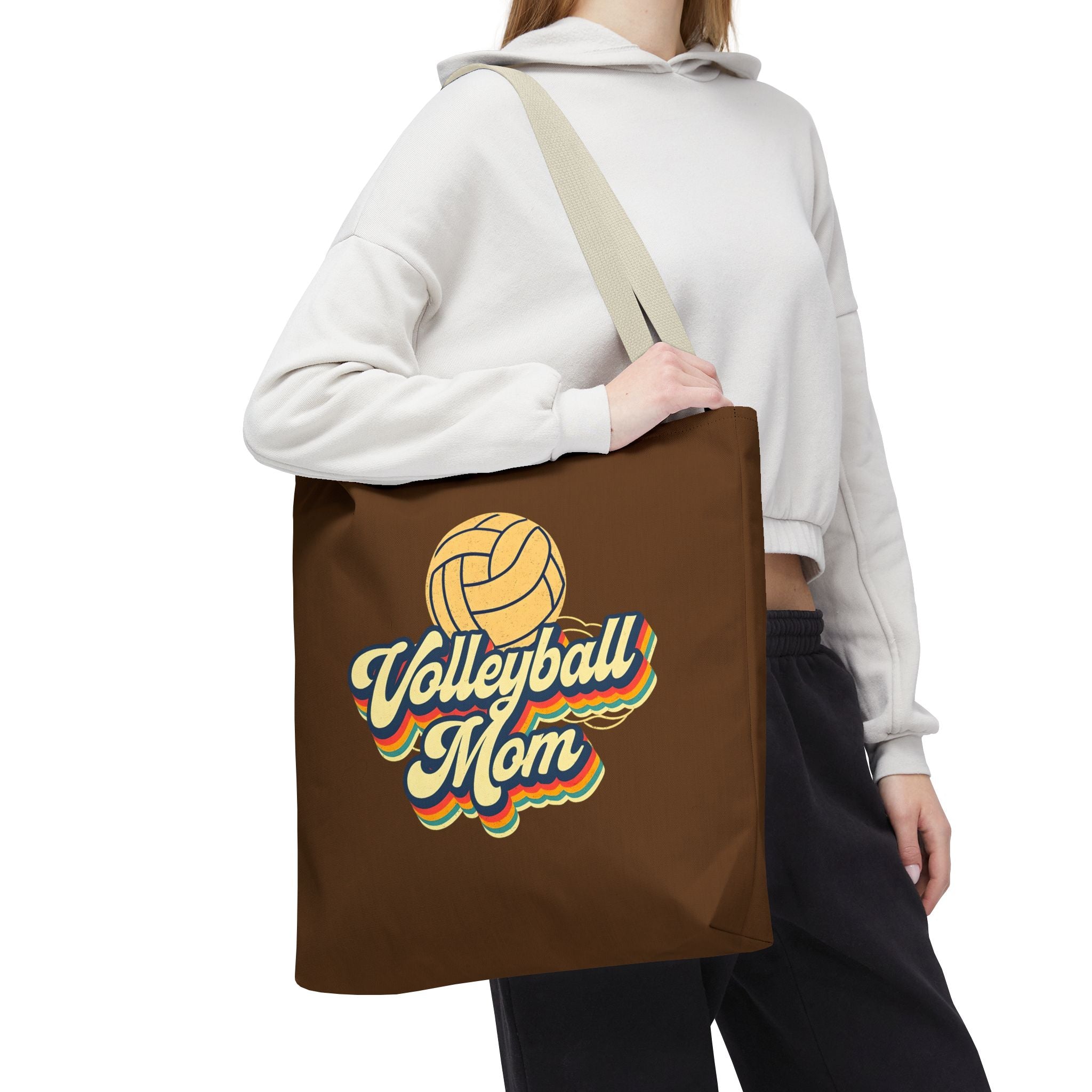 Volleyball Mom Tote Bag - Sports Mom Gift for Volleyball Matches and Games