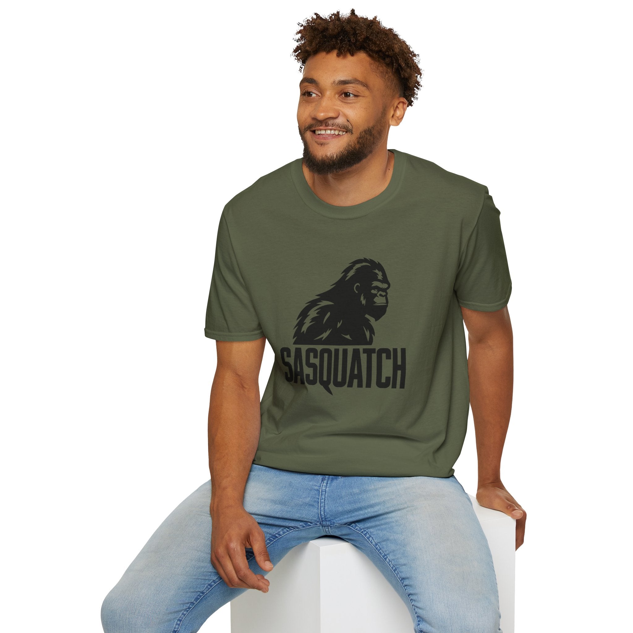 Sasquatch Graphic T-Shirt — Bigfoot Logo Tee for Outdoors & Cryptid Fans