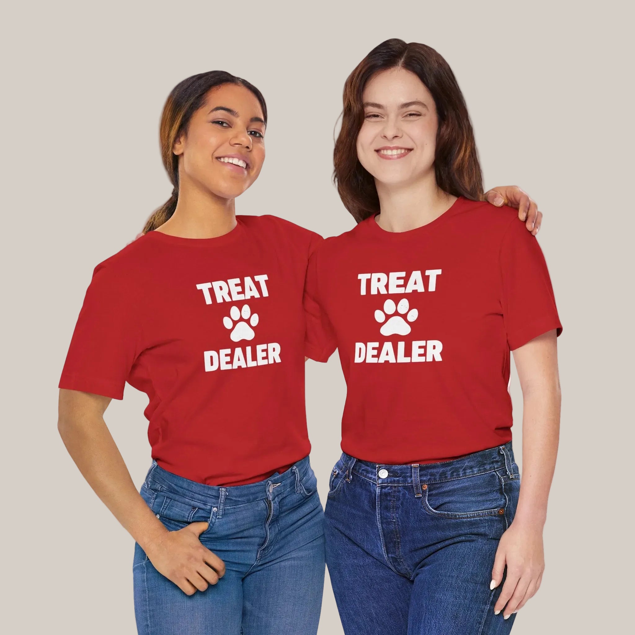 Treat Dealer T-Shirt — Funny Paw Print Tee for Dog Lovers