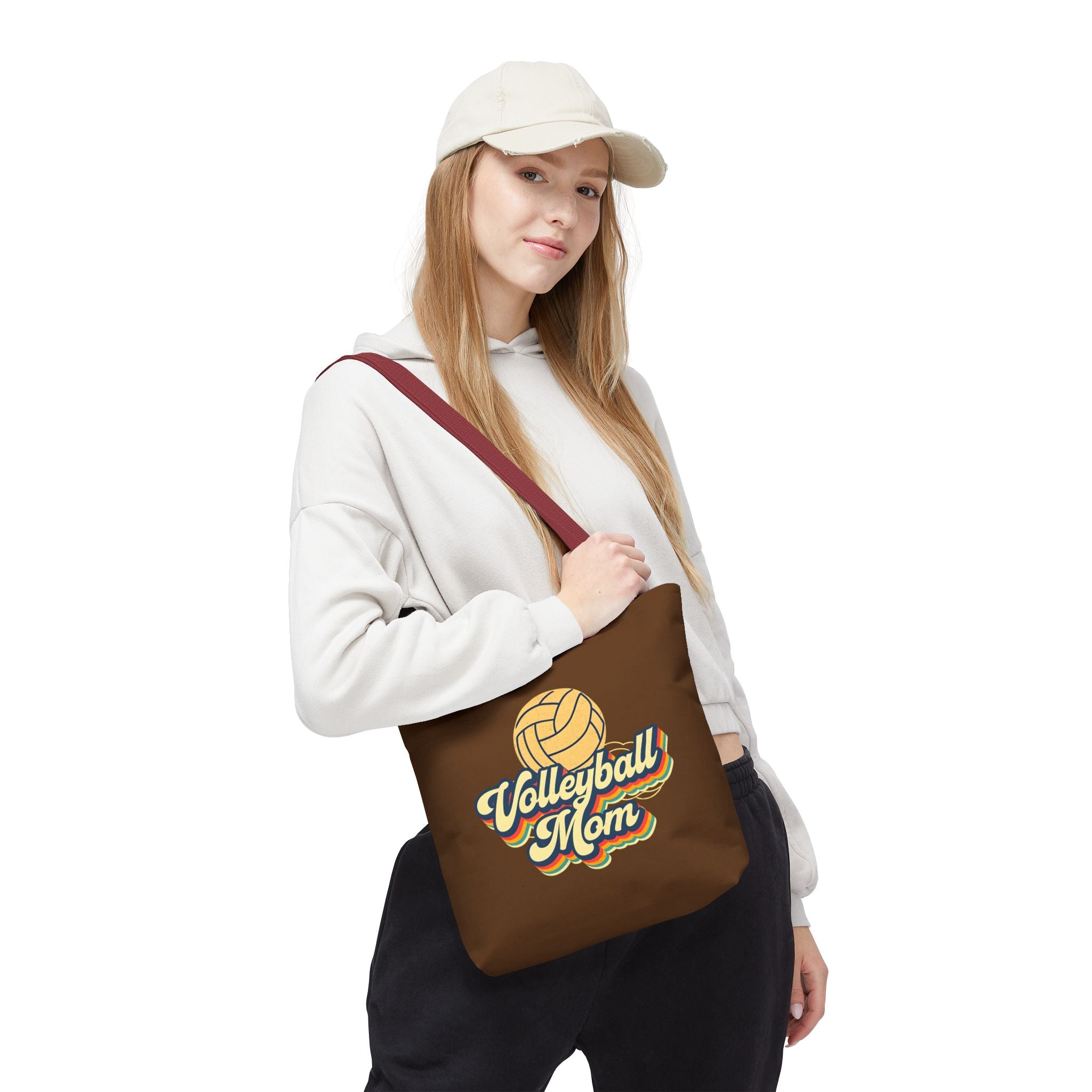 Volleyball Mom Tote Bag - Sports Mom Gift for Volleyball Matches and Games
