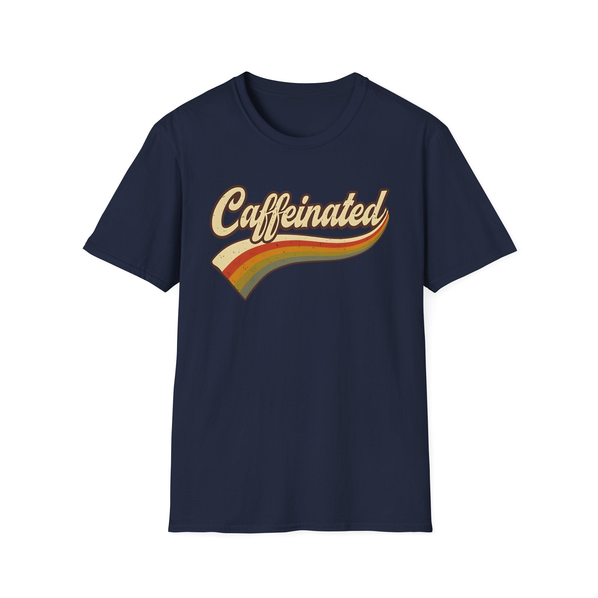 Caffeinated Retro Unisex Softstyle T-Shirt