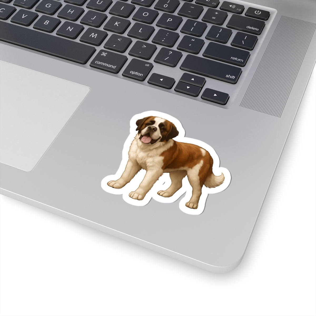 Adorable Saint Bernard Kiss-Cut Stickers | Dog Lover Gifts, Laptop Decals, Pet Accessories, Cute Home Decor, Fun Scrapbooking Supplies