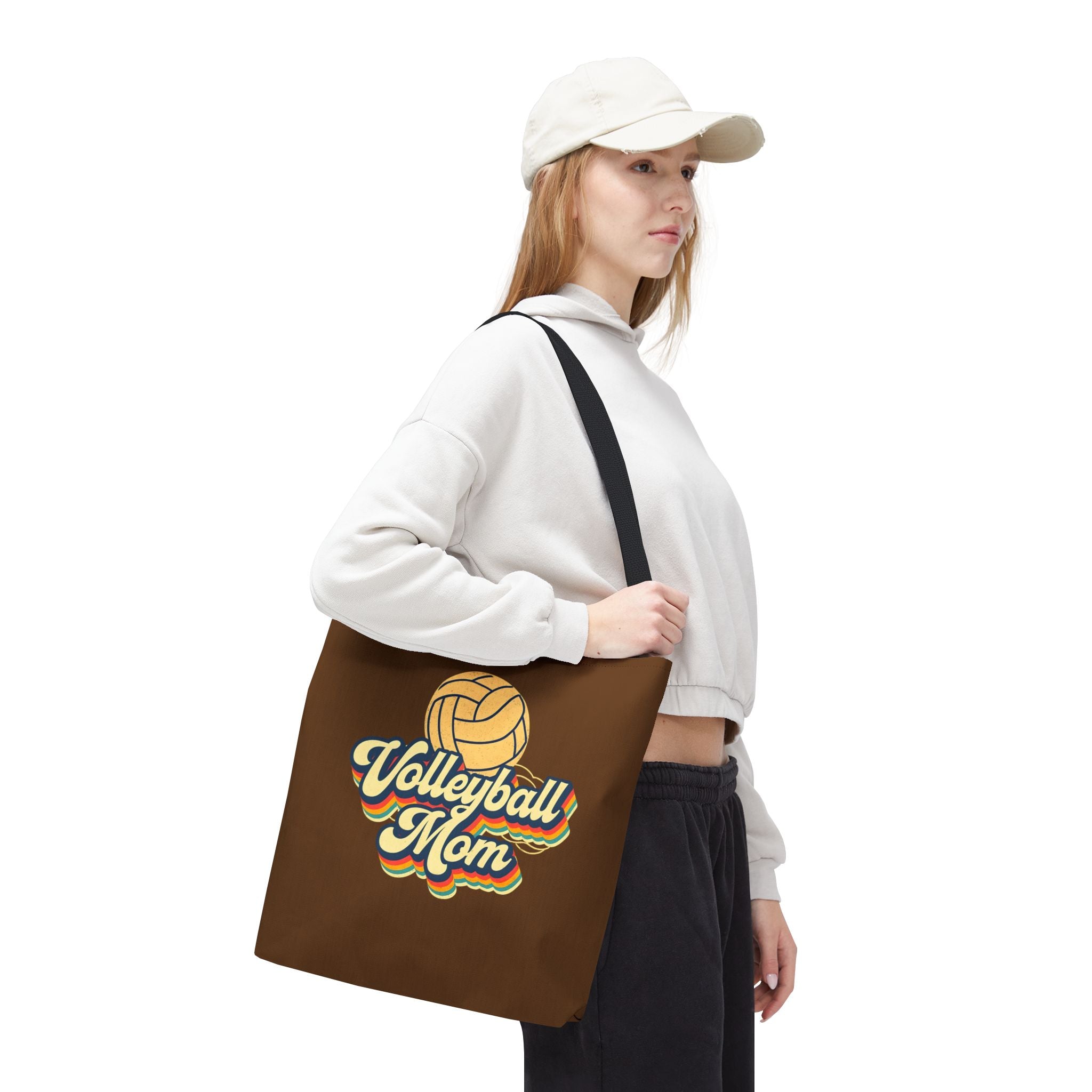 Volleyball Mom Tote Bag - Sports Mom Gift for Volleyball Matches and Games