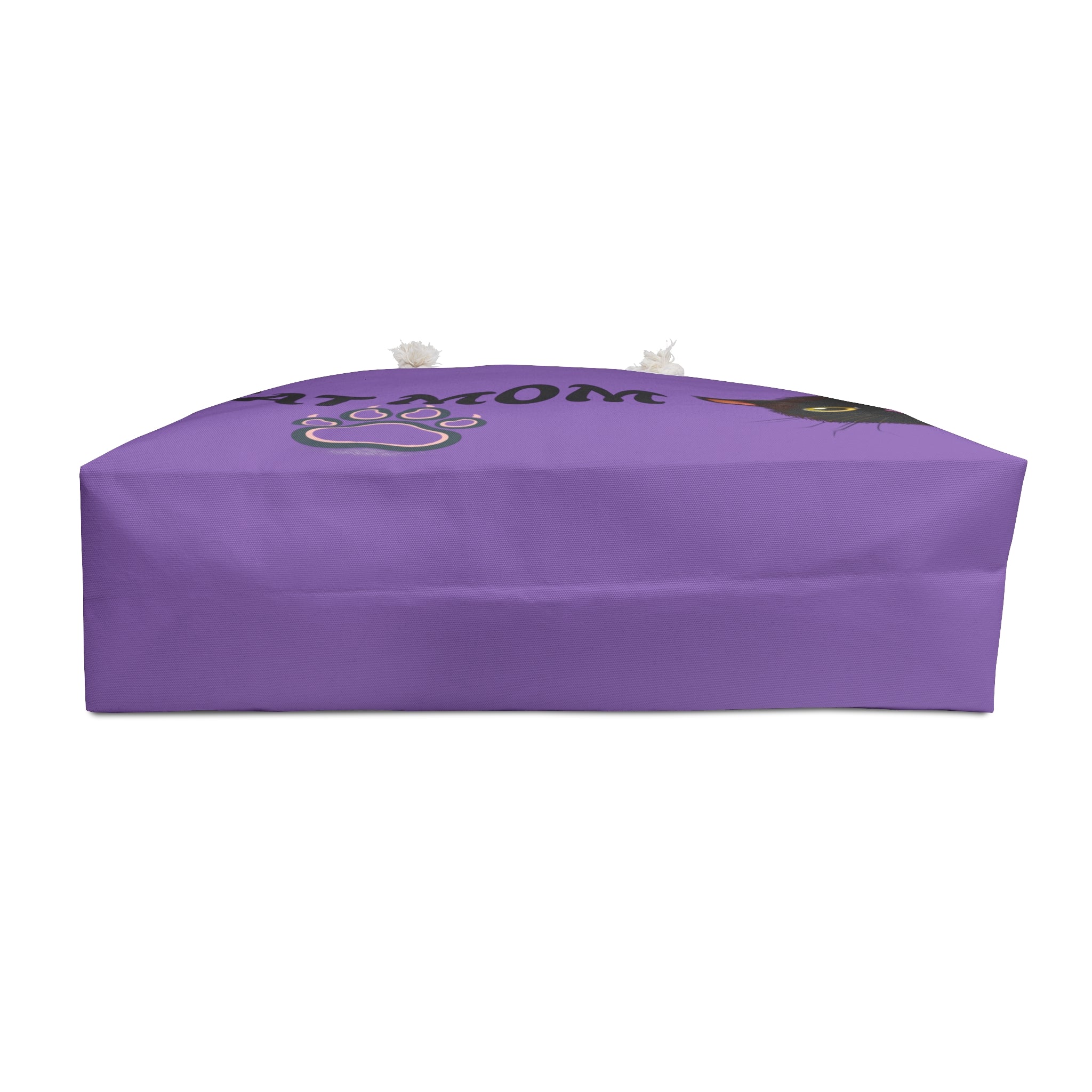 Cat Mom Weekender Bag – Purple Cat Paw Travel Tote