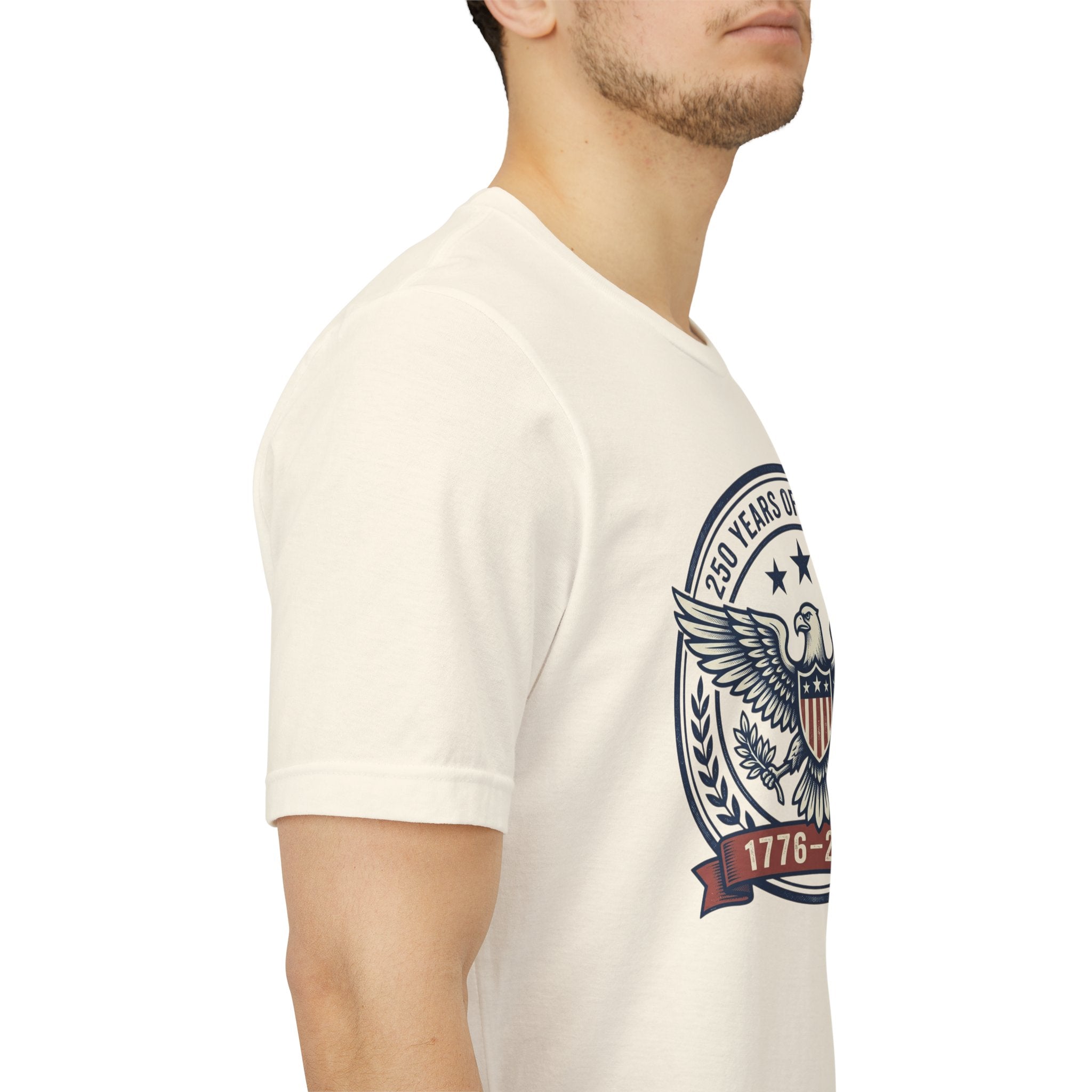 1776–2026 Eagle Crest T-Shirt | Retro Americana 4th of July, Stars & Stripes
