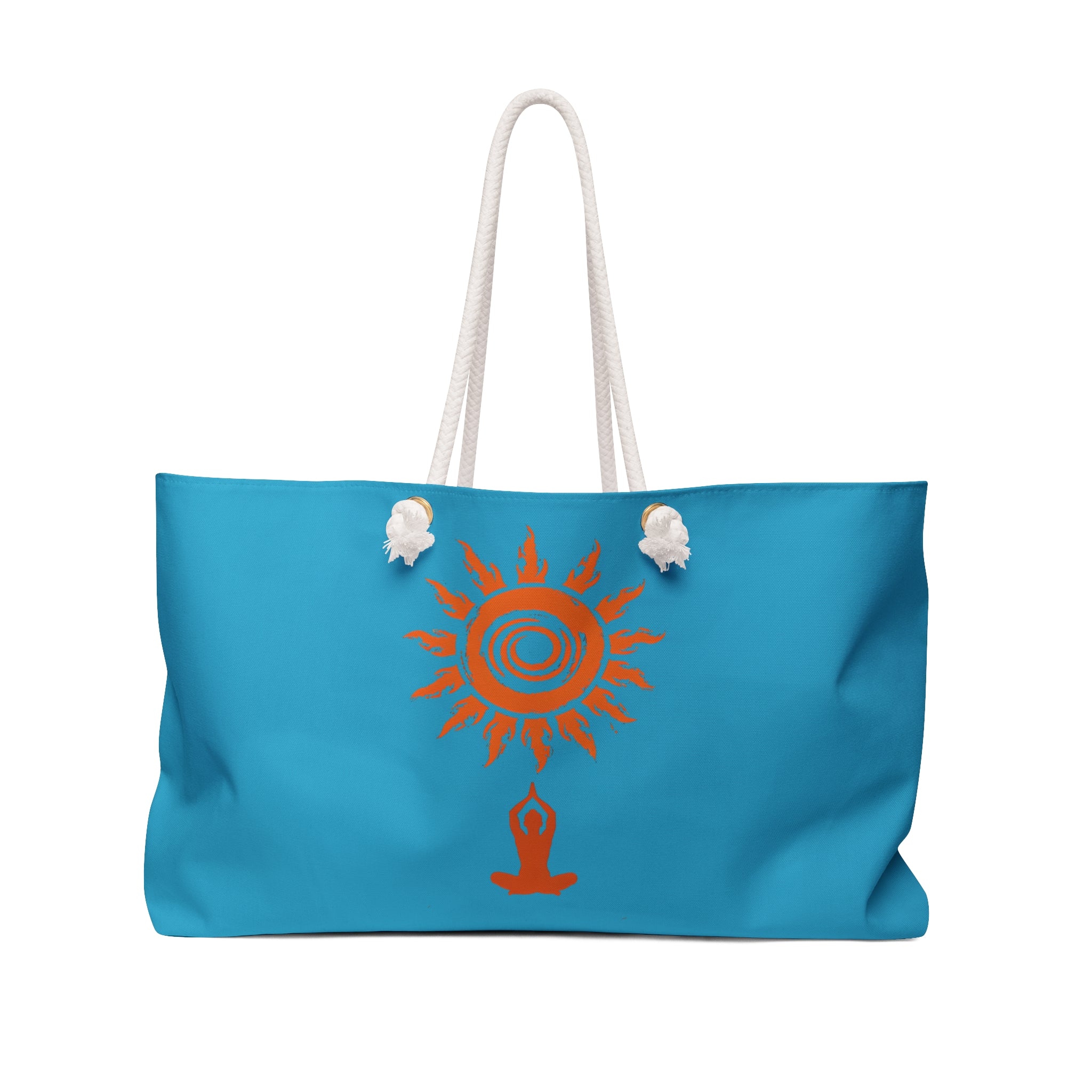 Bohemian Sun Design Weekender Bag - Travel Tote, Beach Bag, Yoga Bag, Gift for Her, Sustainable Fashion