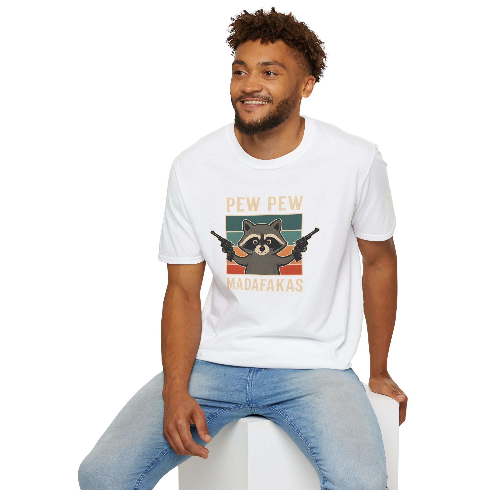 Pew Pew Raccoon Unisex T-Shirt