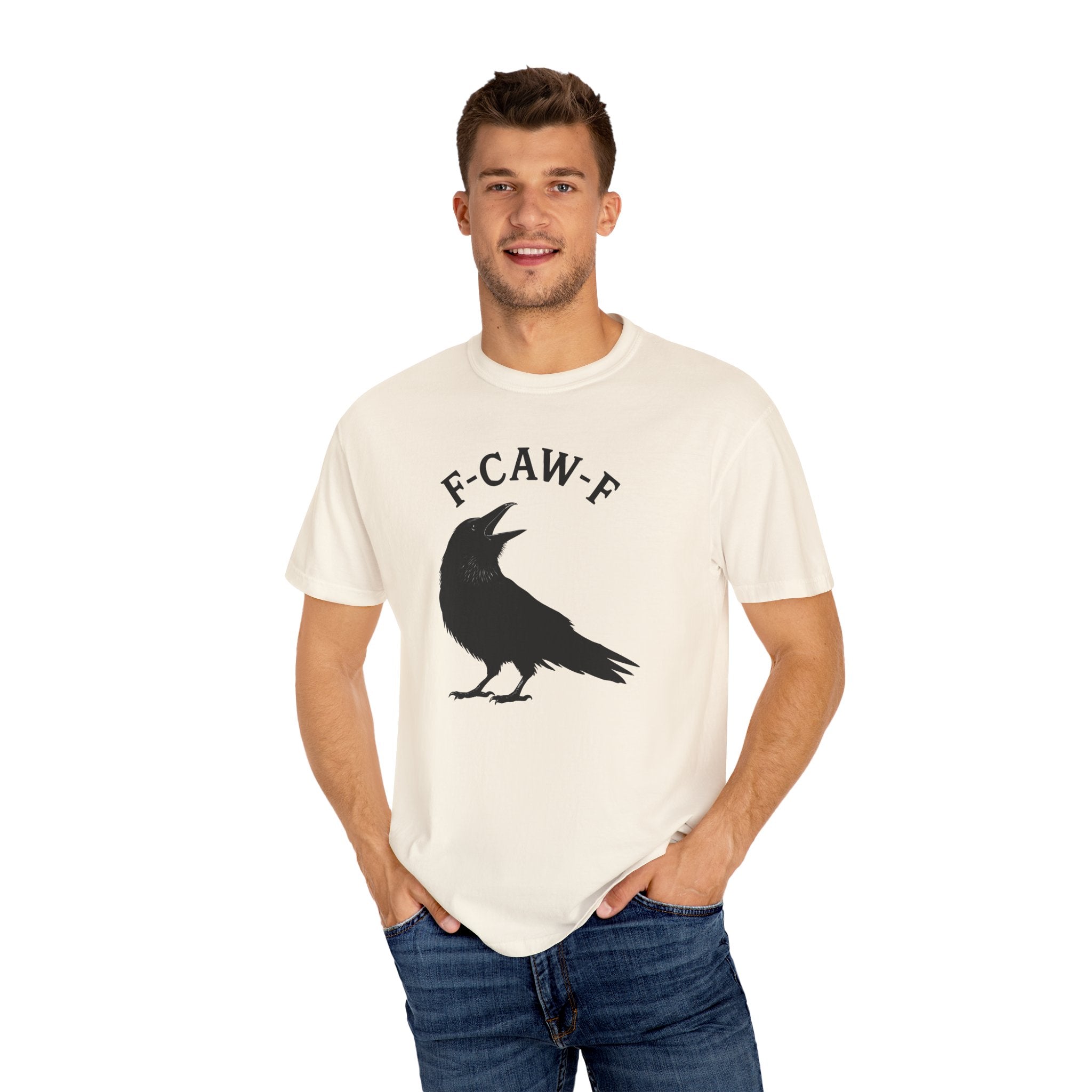 F-Caw-F Unisex Garment-Dyed T-Shirt