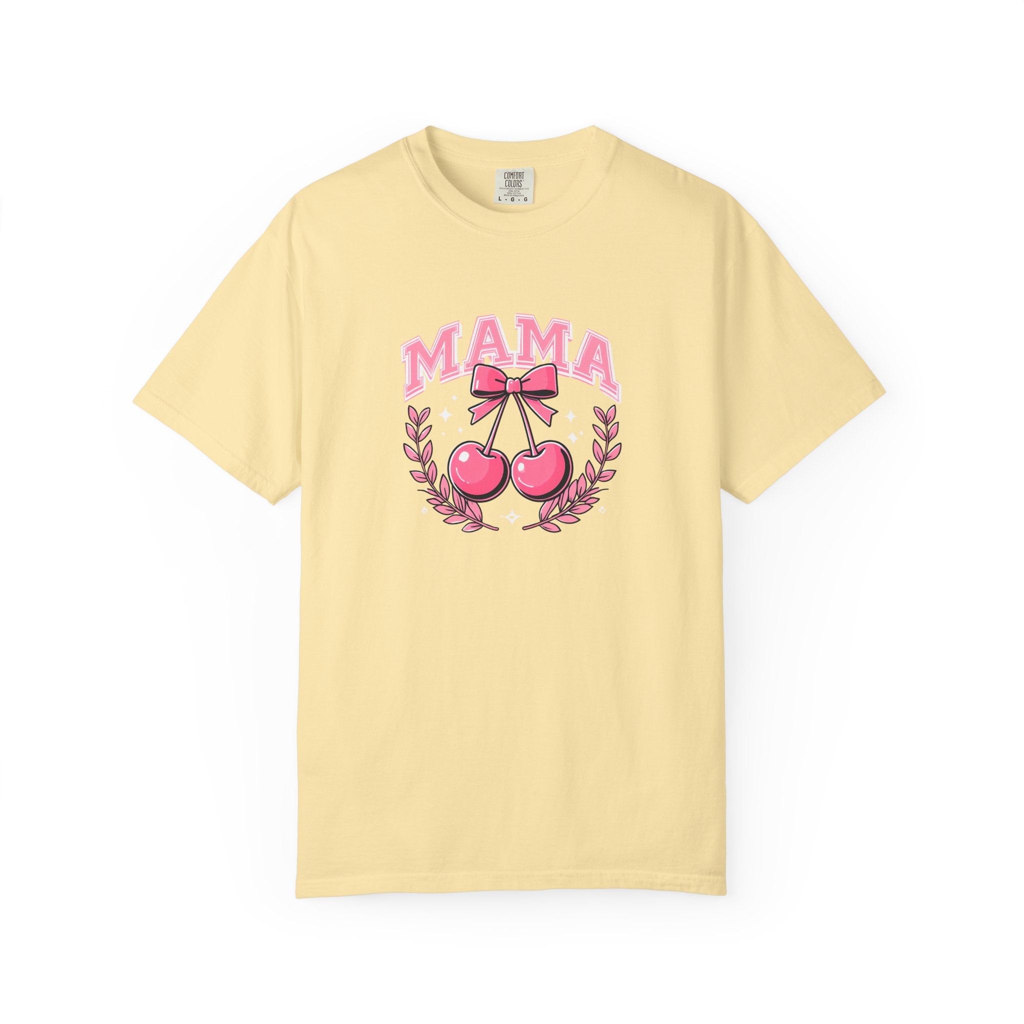 Mama Cherry Graphic T-Shirt | Unisex Apparel for Moms | Gift for Mother's Day, Birthday, Casual Wear, Family Gatherings, Summer Style
