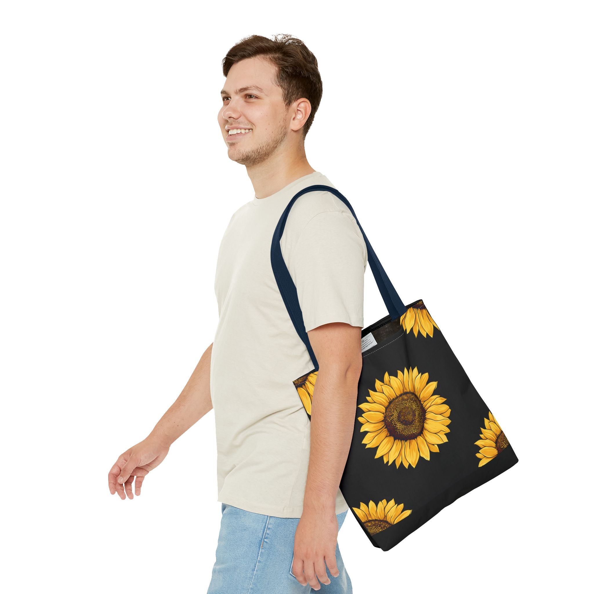 Sunflower Pattern Tote Bag – Stylish Eco-Friendly Carryall