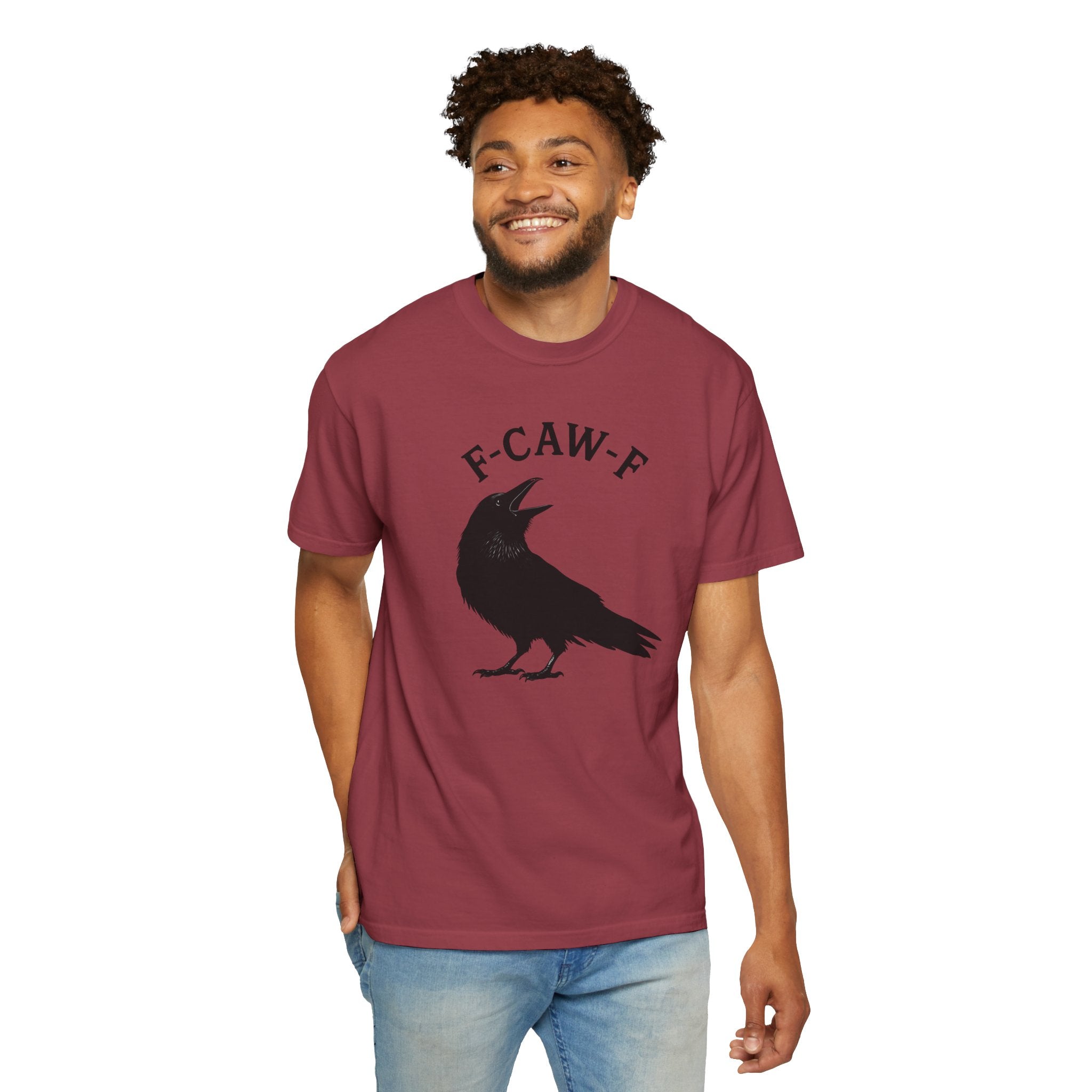 F-Caw-F Unisex Garment-Dyed T-Shirt