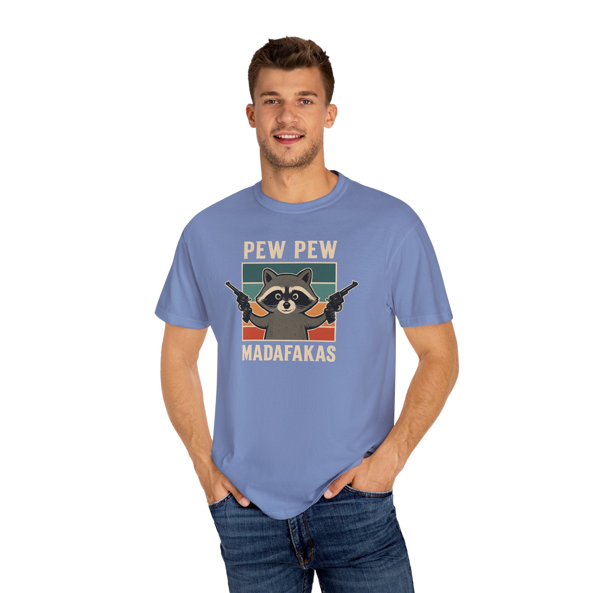 Pew Pew MafaFakas T-Shirt - Fun Unisex Garment-Dyed Tee