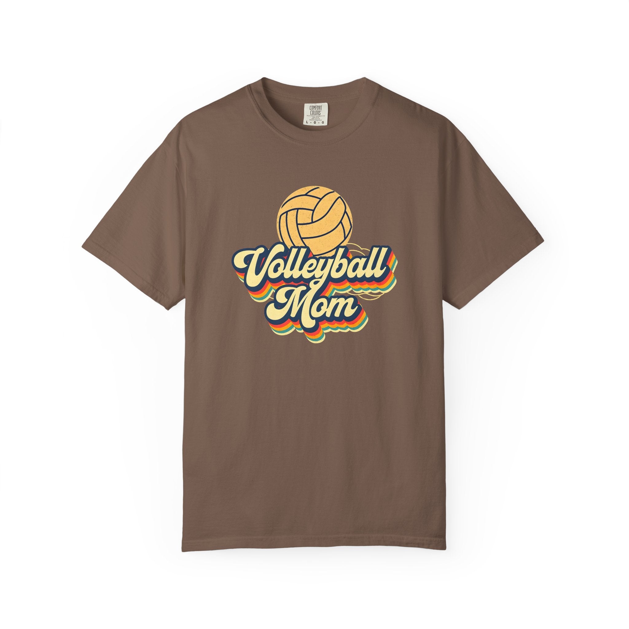 Volleyball Mom T-Shirt, Unisex Garment-Dyed Tee for Sports Lovers, Great for Gifts, Casual Wear, Volleyball Events, Mother’s Day