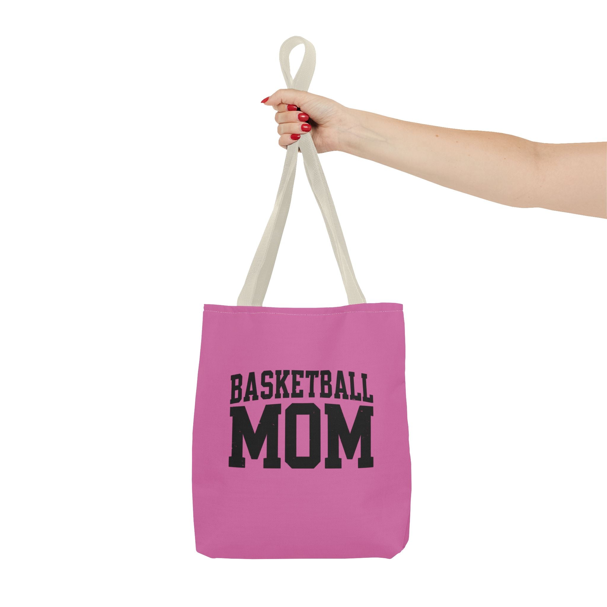 Basketball Mom Tote Bag - Stylish Pink Bag for Sports Enthusiasts
