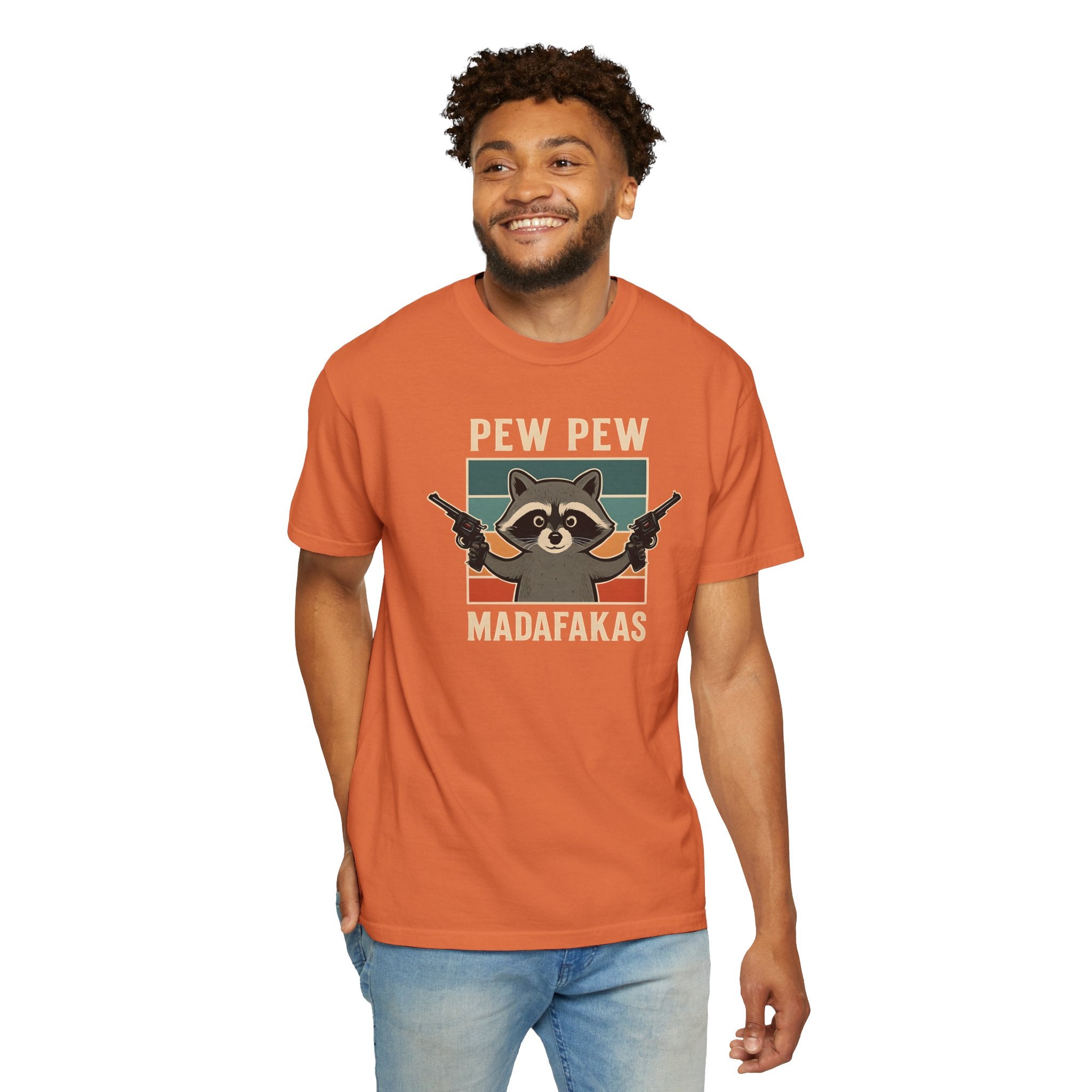 Pew Pew MafaFakas T-Shirt - Fun Unisex Garment-Dyed Tee