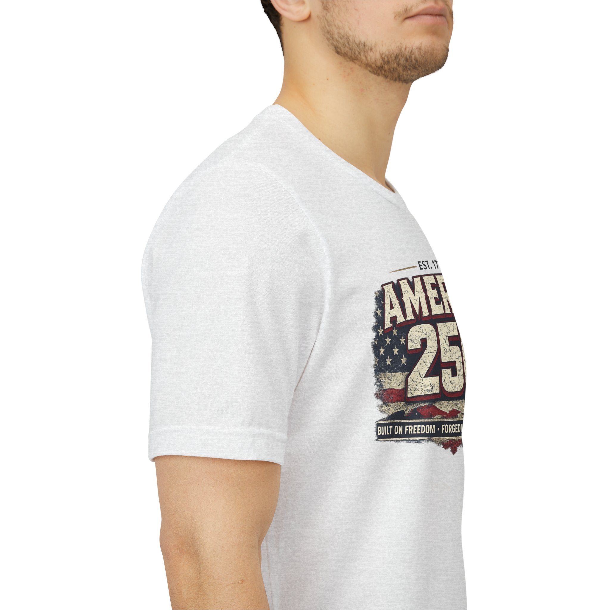 America 250 T-Shirt — Vintage Flag Patriotic 1776-2026 Anniversary Tee