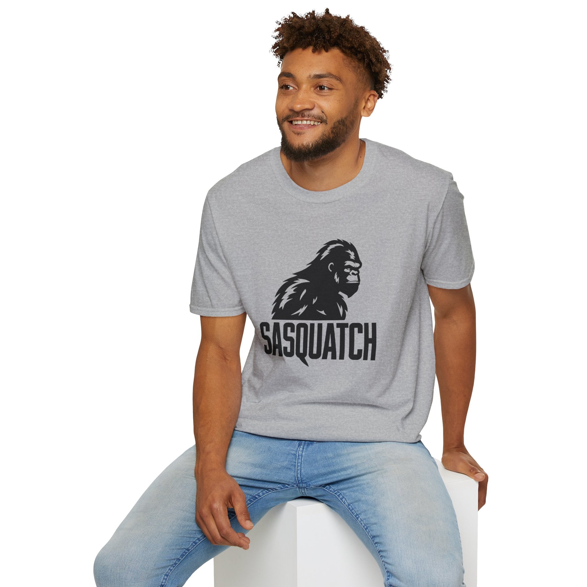 Sasquatch Graphic T-Shirt — Bigfoot Logo Tee for Outdoors & Cryptid Fans