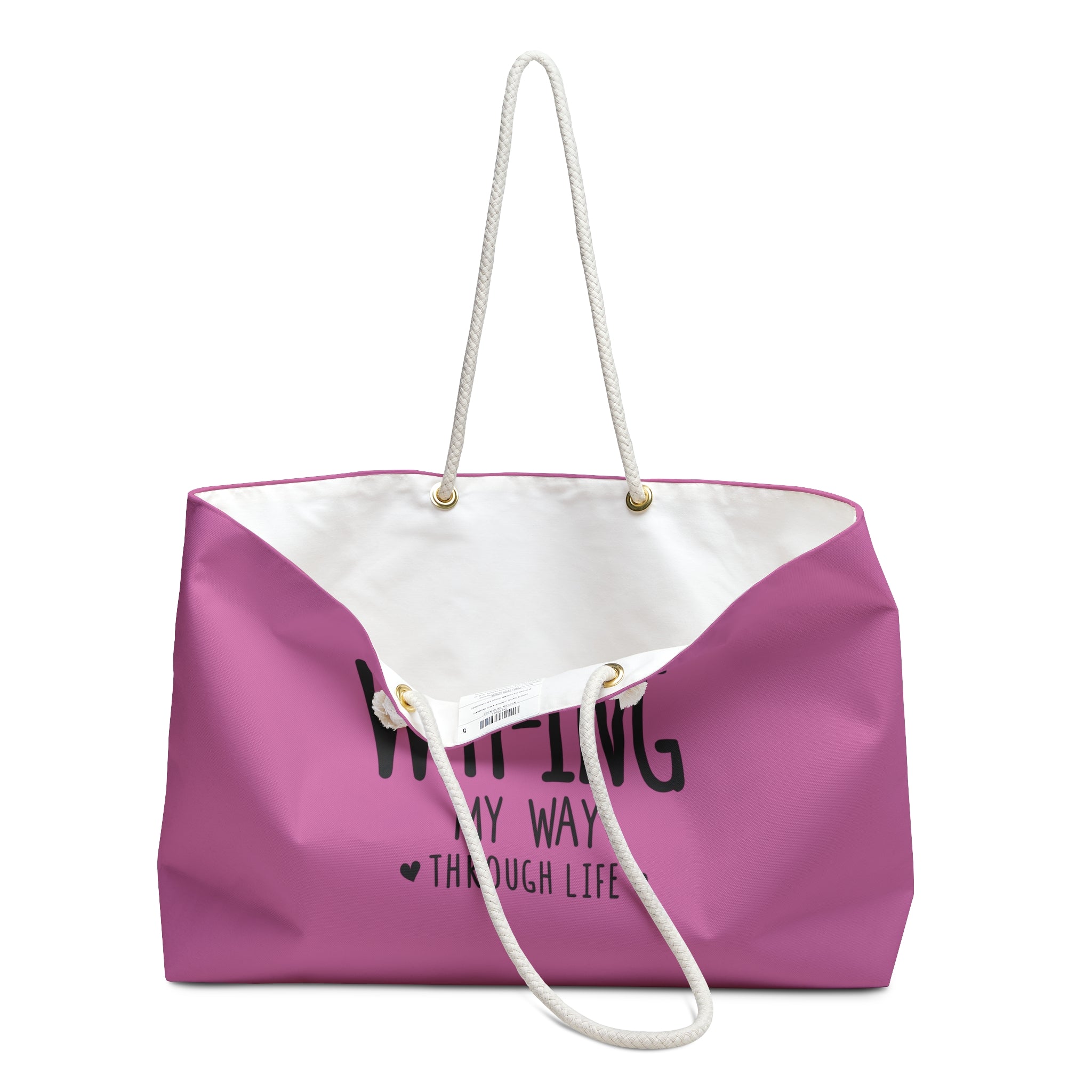 WTF-ing My Way Weekender Bag - Fun Travel Tote, Gift for Friends, Beach Bag, Gym Organizer, Stylish Carryall